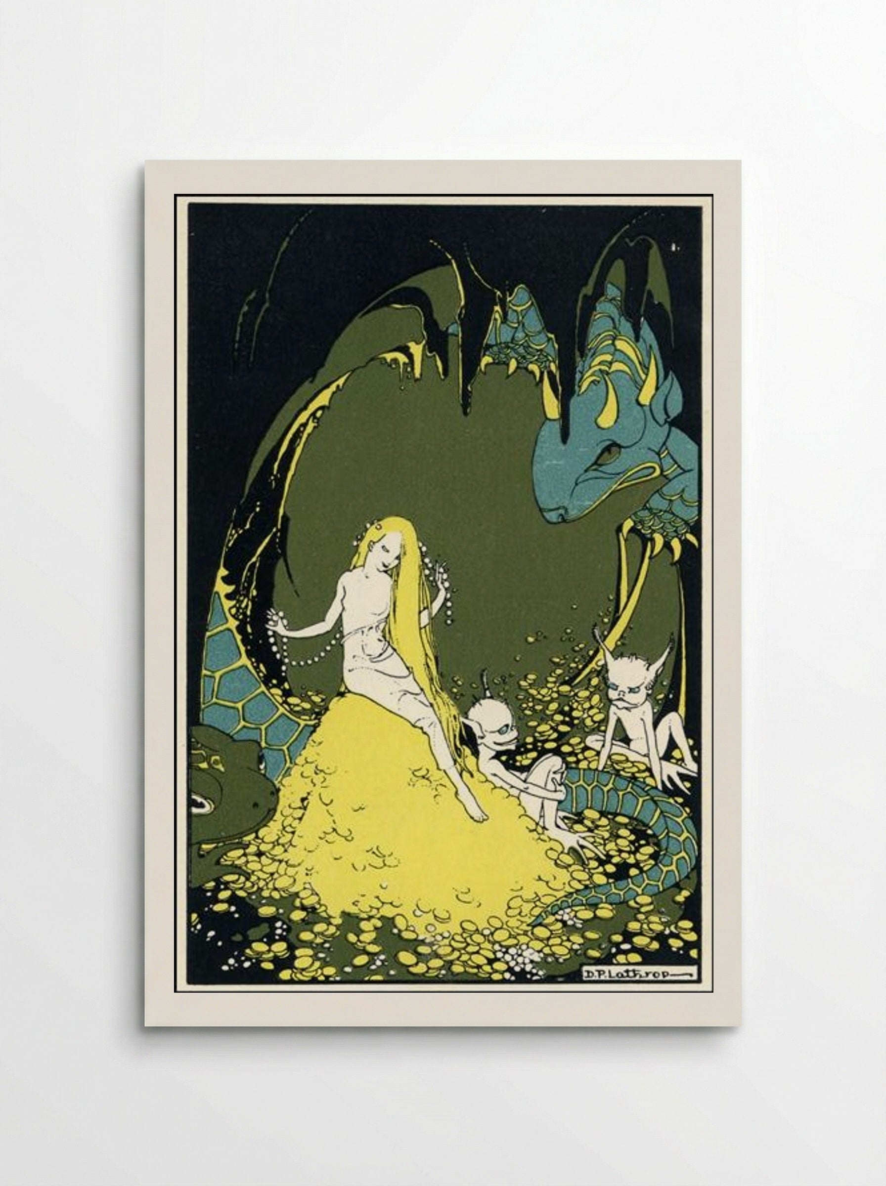 Illustration for The Treasure of Carcassonne - Dorothy Lathrop - Poster