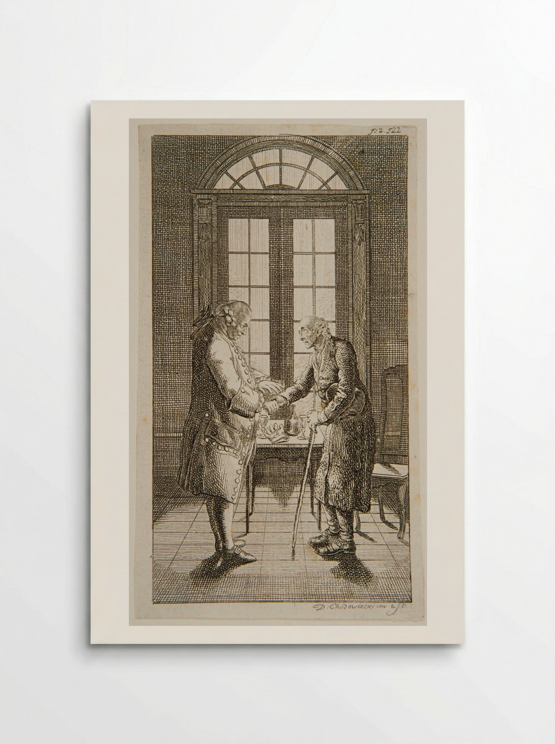 Illustration to Hippel's Lebensläufe - Daniel Nikolaus Chodowiecki - Poster