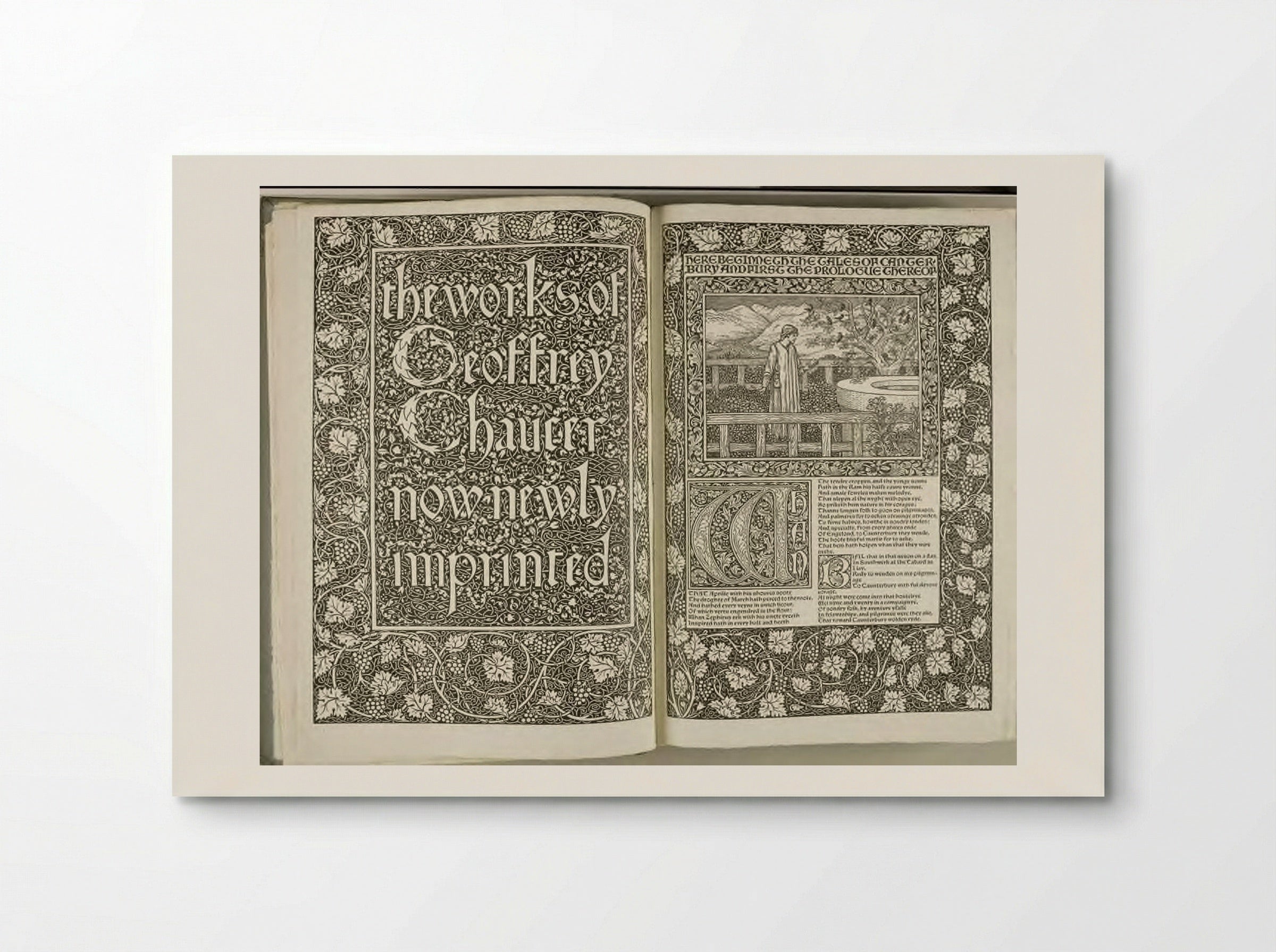 Illustrations for the Works of Geoffrey Chaucer - Edward Burne-Jones - Poster