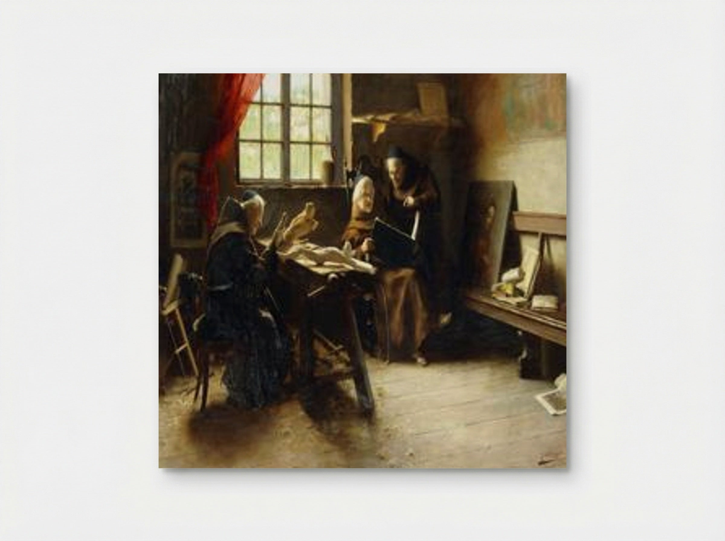 In The Sculptor's Studio (Divine Inspiration) - Giovanni Battista Torriglia - Poster