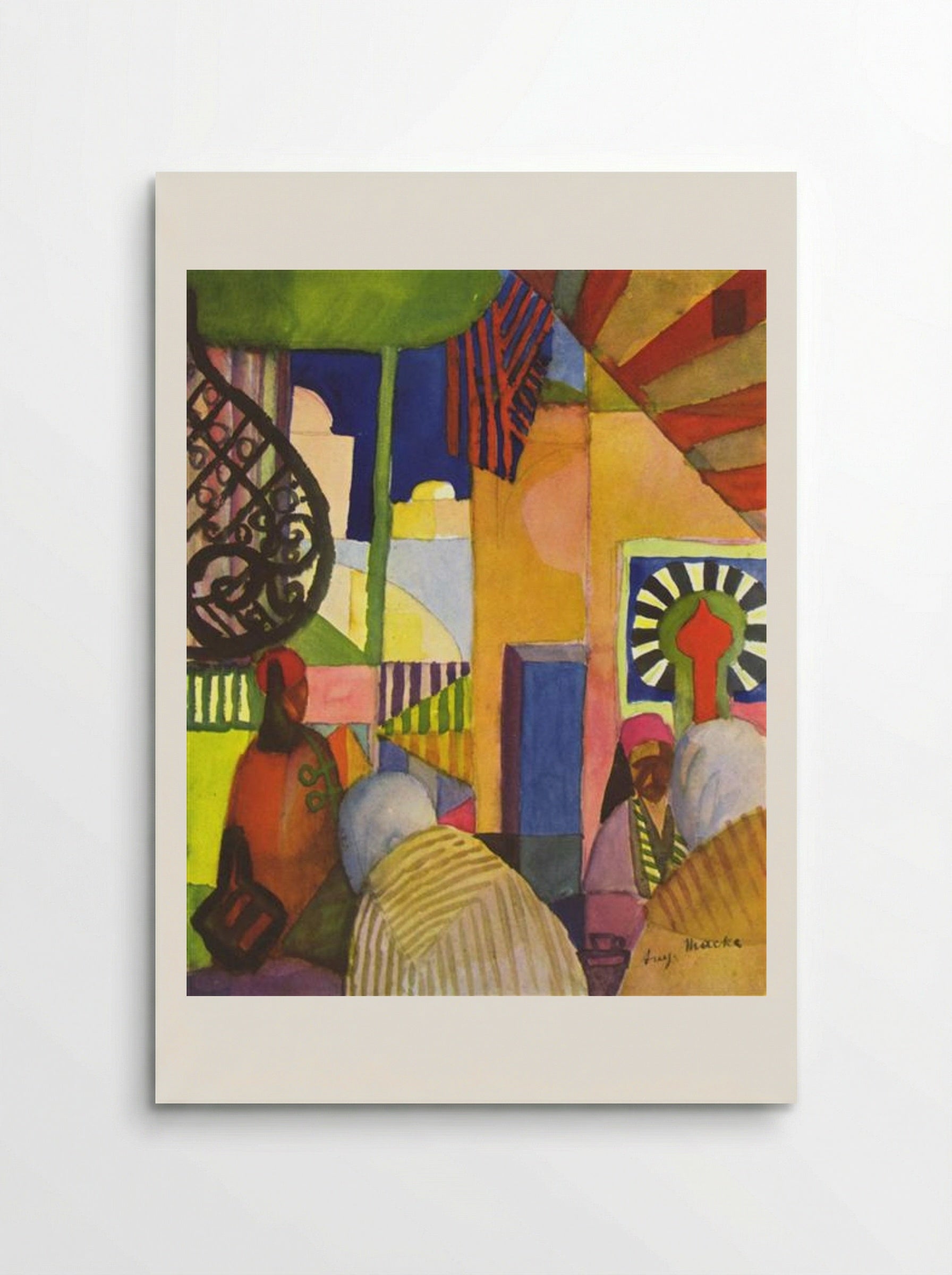 In the Bazaar - August Macke - Poster
