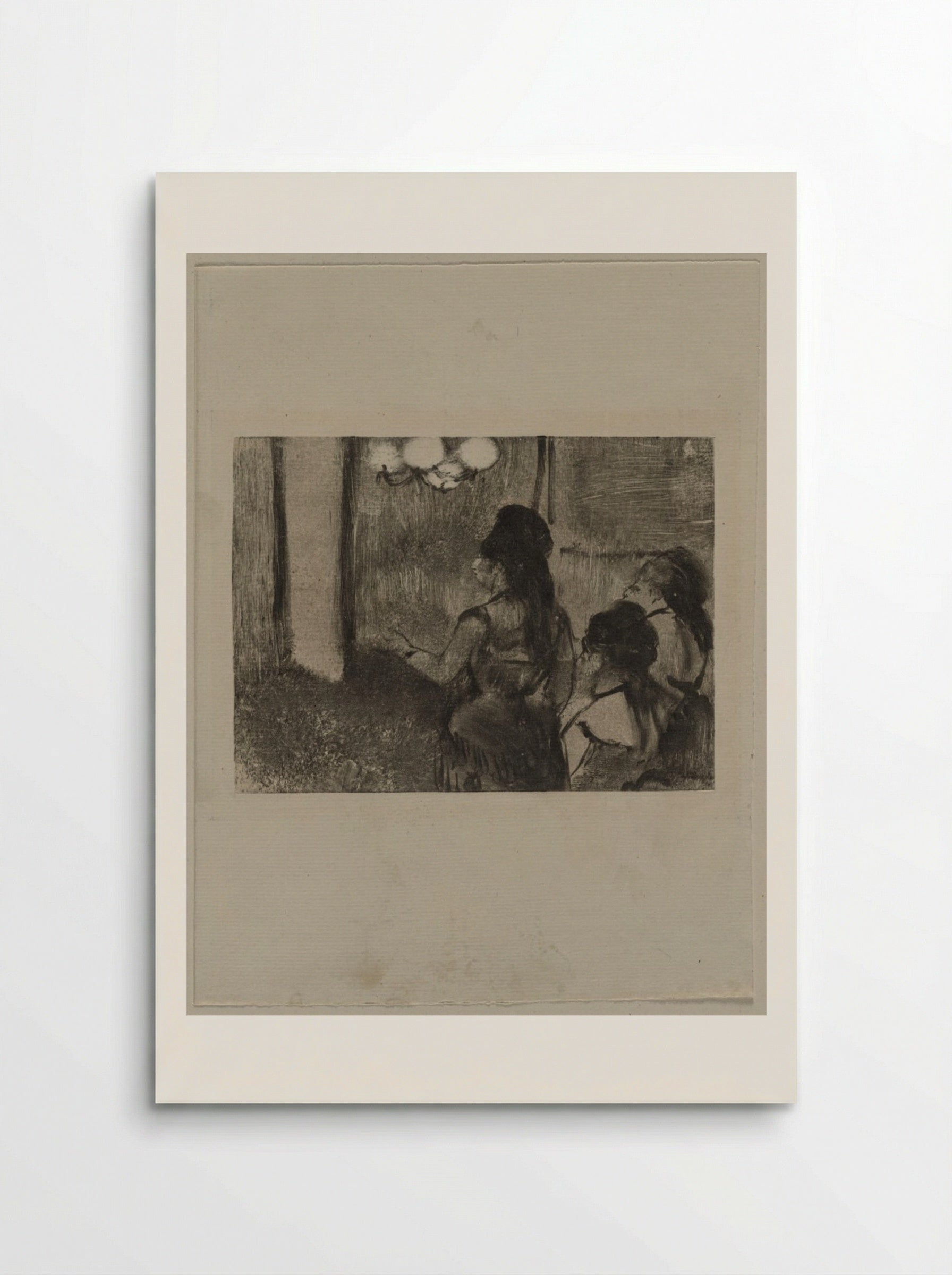 In the Salon - Edgar Degas - Poster