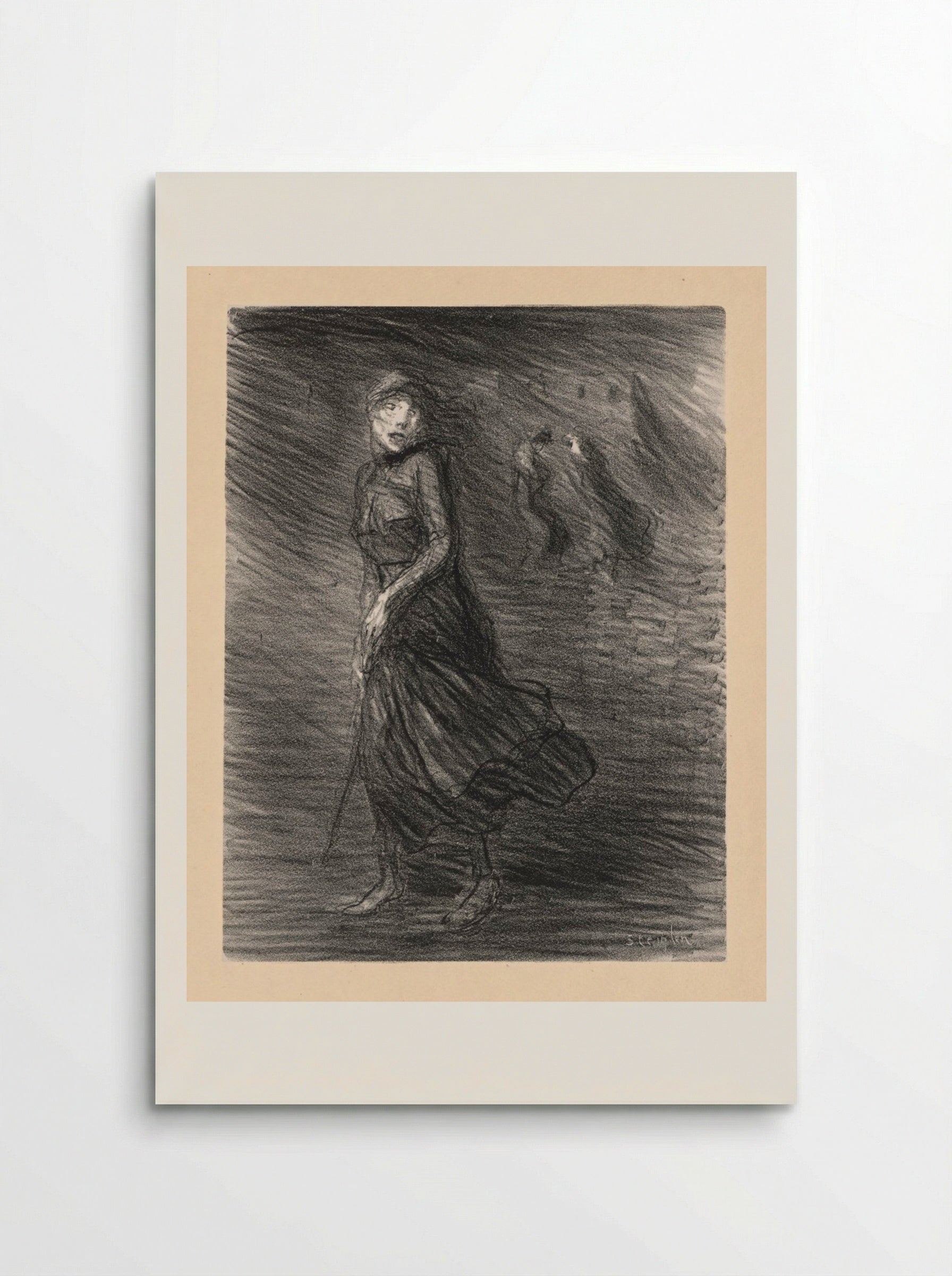 In the Street (Dans la Rue) - Théophile Alexandre Steinlen - Poster