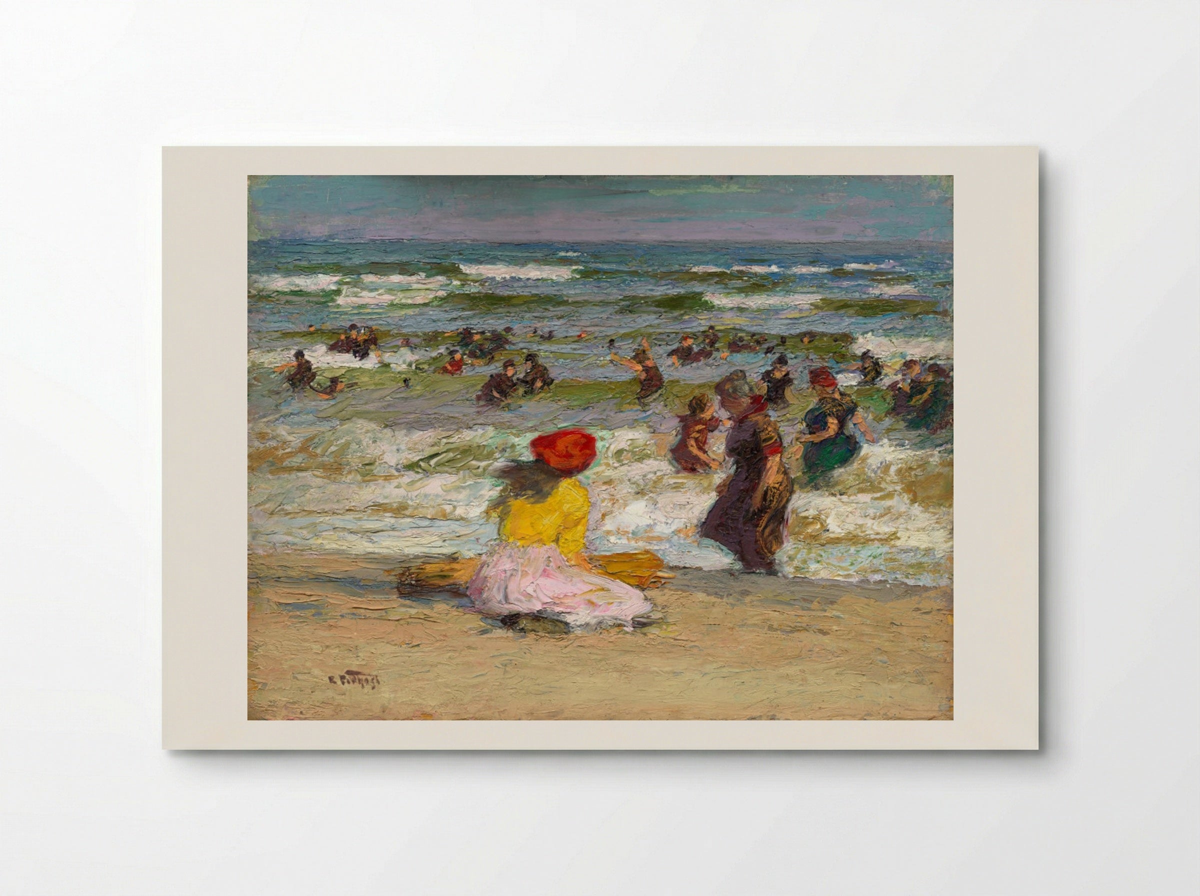 In the Surf - Edward H. Potthast - Poster