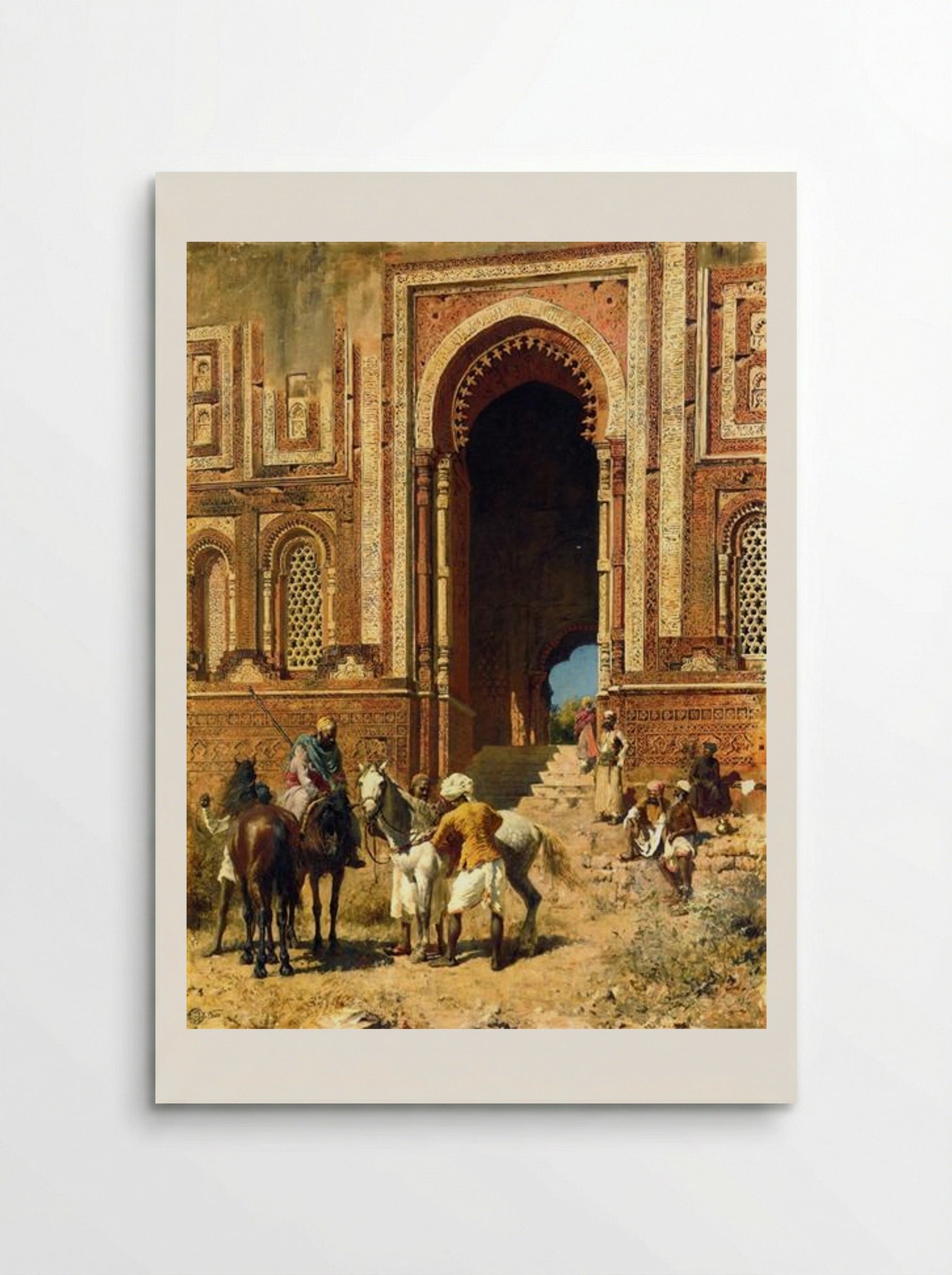 Indian Horsemen at the Gateway of Alah ou din, Old Delhi - Edwin Lord Weeks - Poster