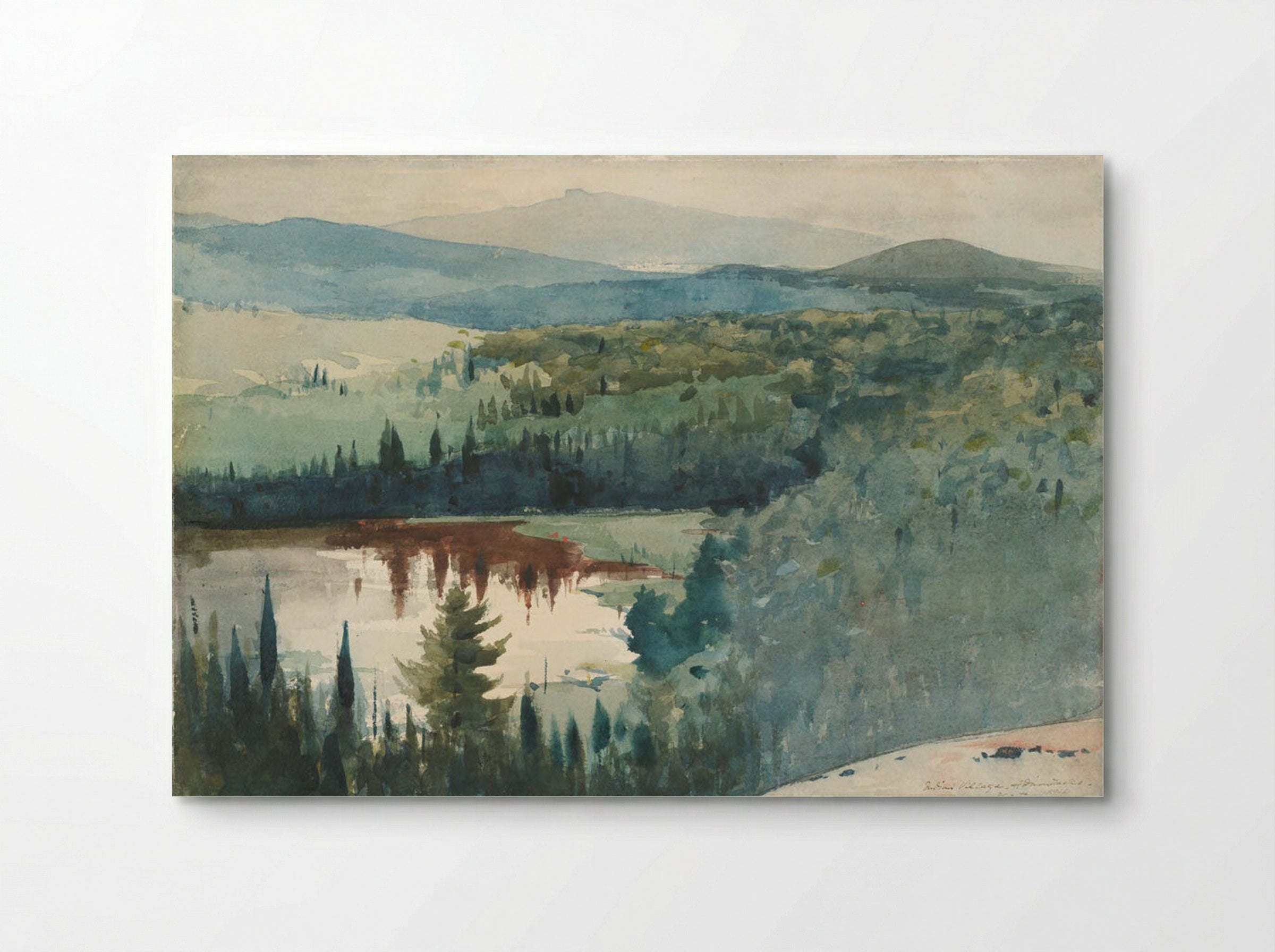 Indian Village, Adirondacks - Winslow Homer - Poster
