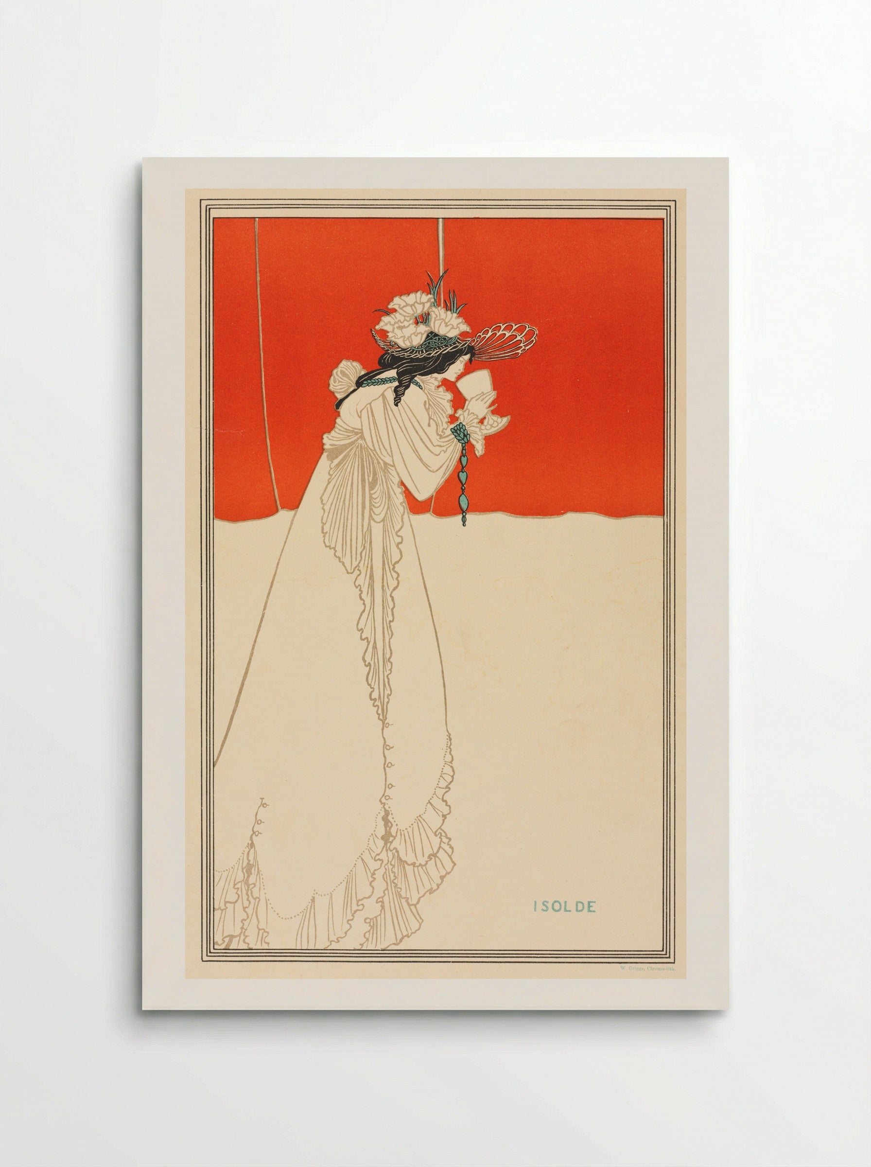 Isolde - Aubrey Beardsley - Poster
