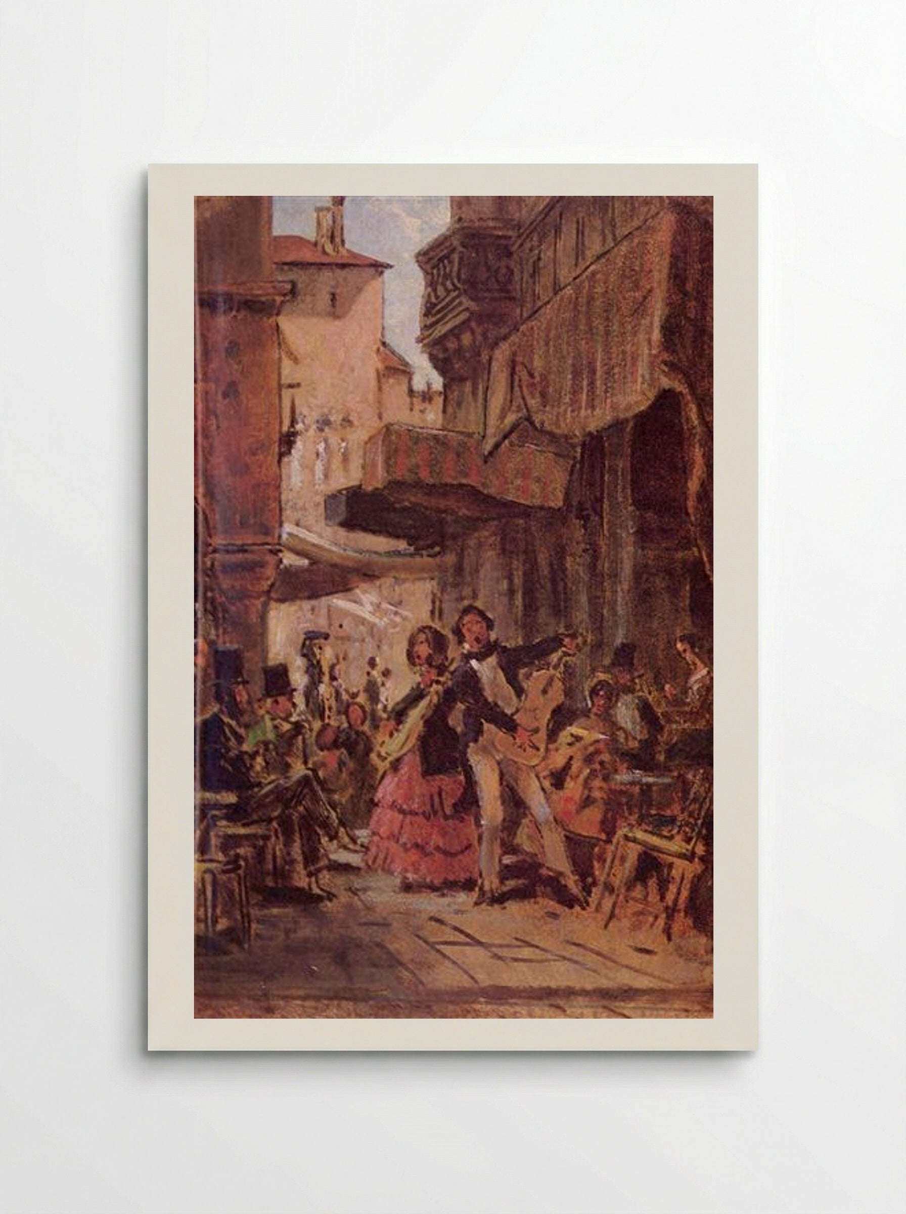 Italian Street Singers - Carl Spitzweg - Poster