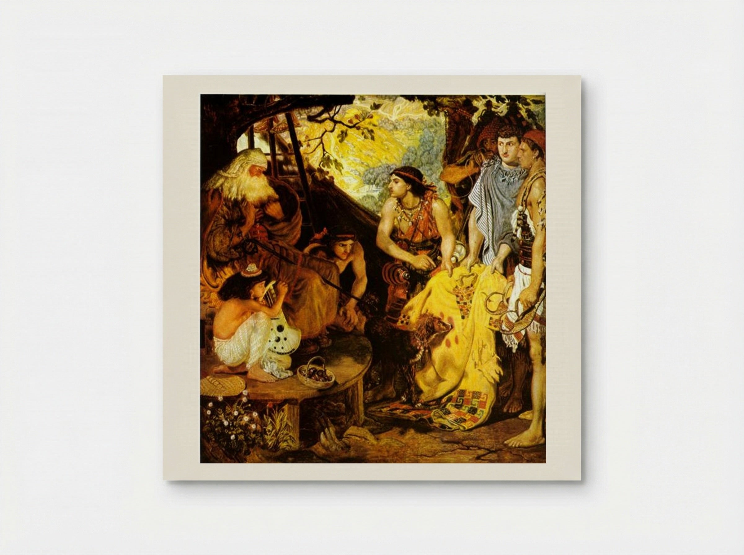Jacob and Joseph's Coat - Ford Madox Brown - Poster
