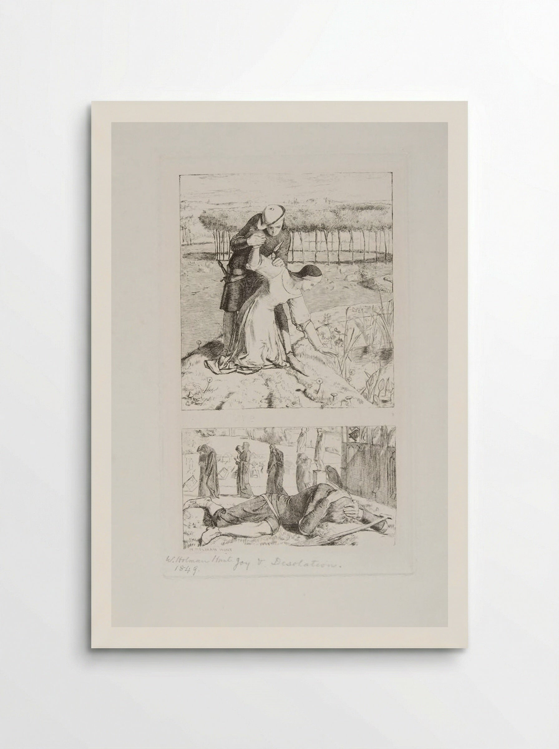 Joy and Desolation - William Holman Hunt - Poster