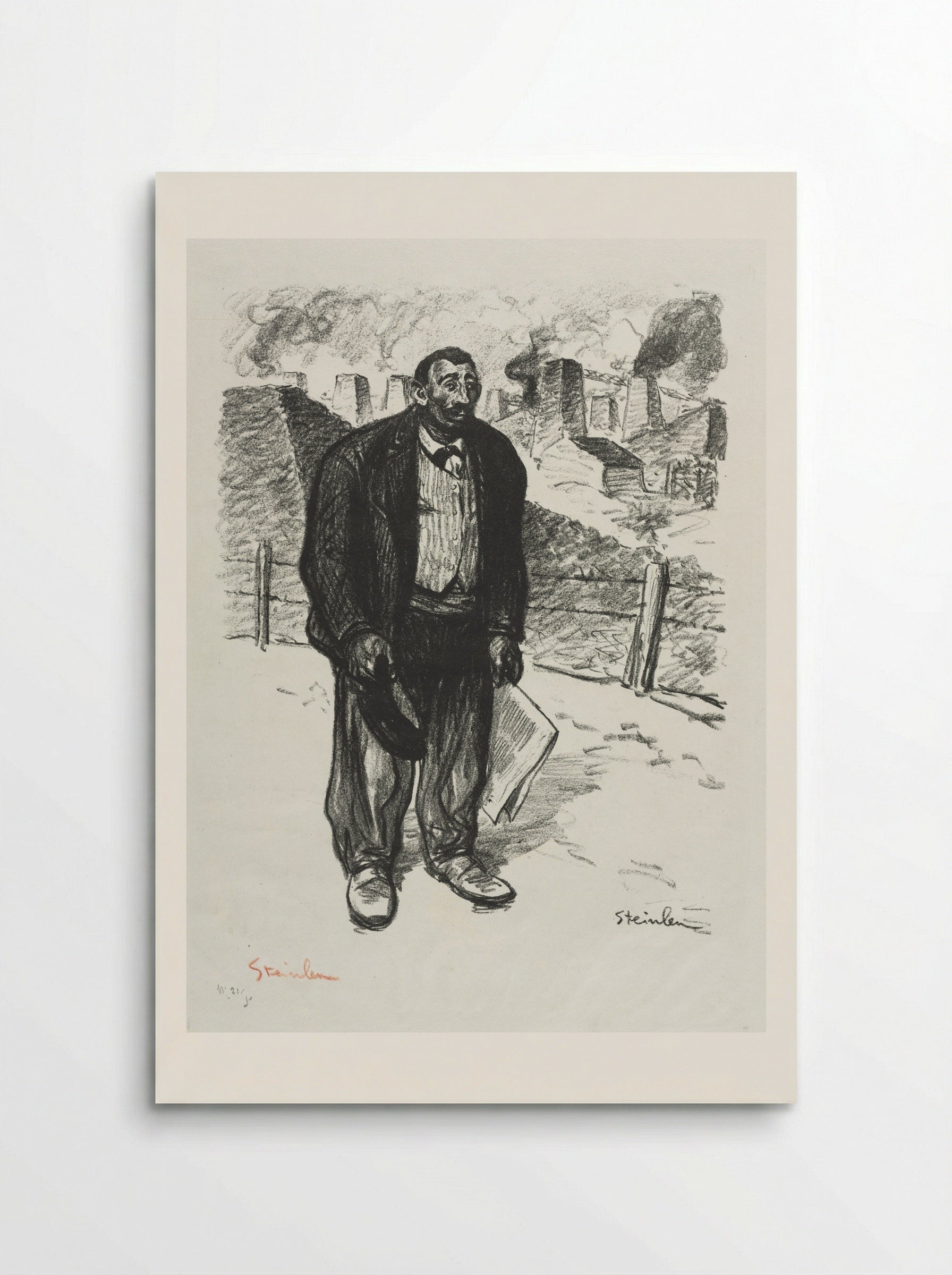 L'Honnête ouvrier - Théophile Alexandre Steinlen - Poster