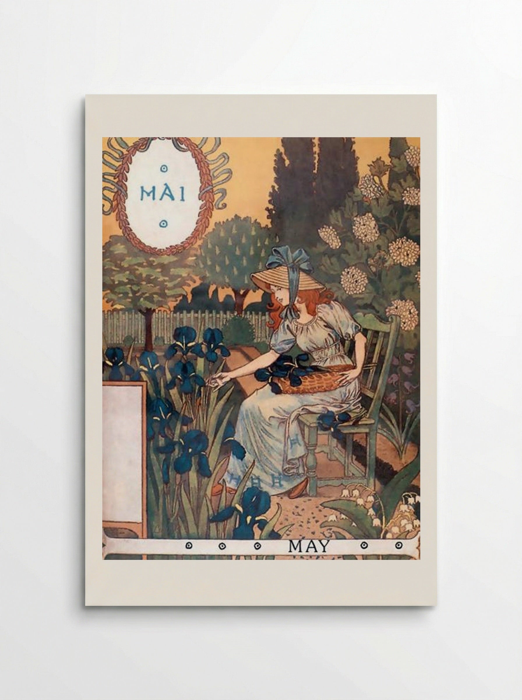 La Belle Jardinière - May - Eugène Grasset - Poster