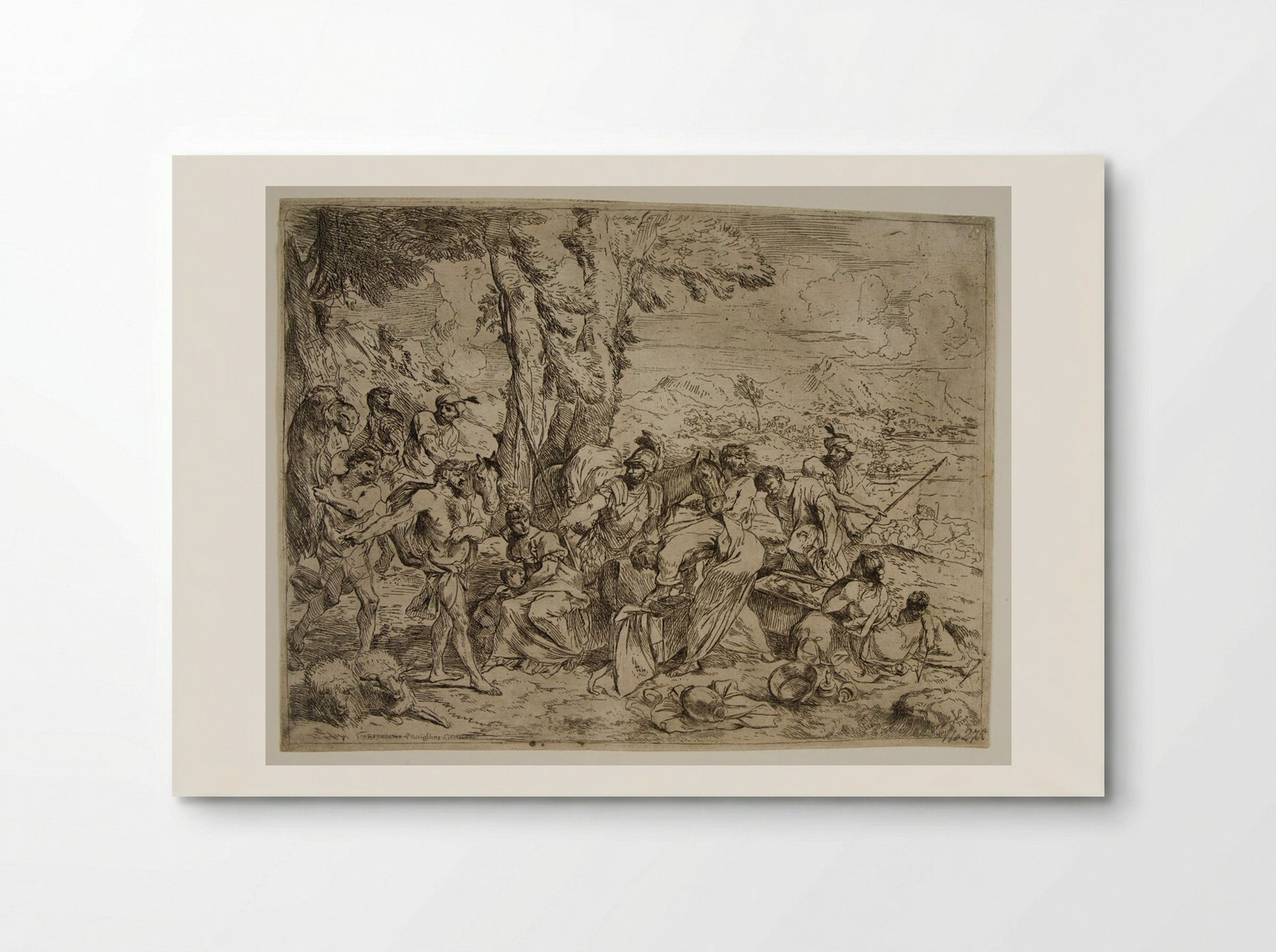 Laban Searching for Jacob's Idols - Giovanni Benedetto Castiglione - Poster
