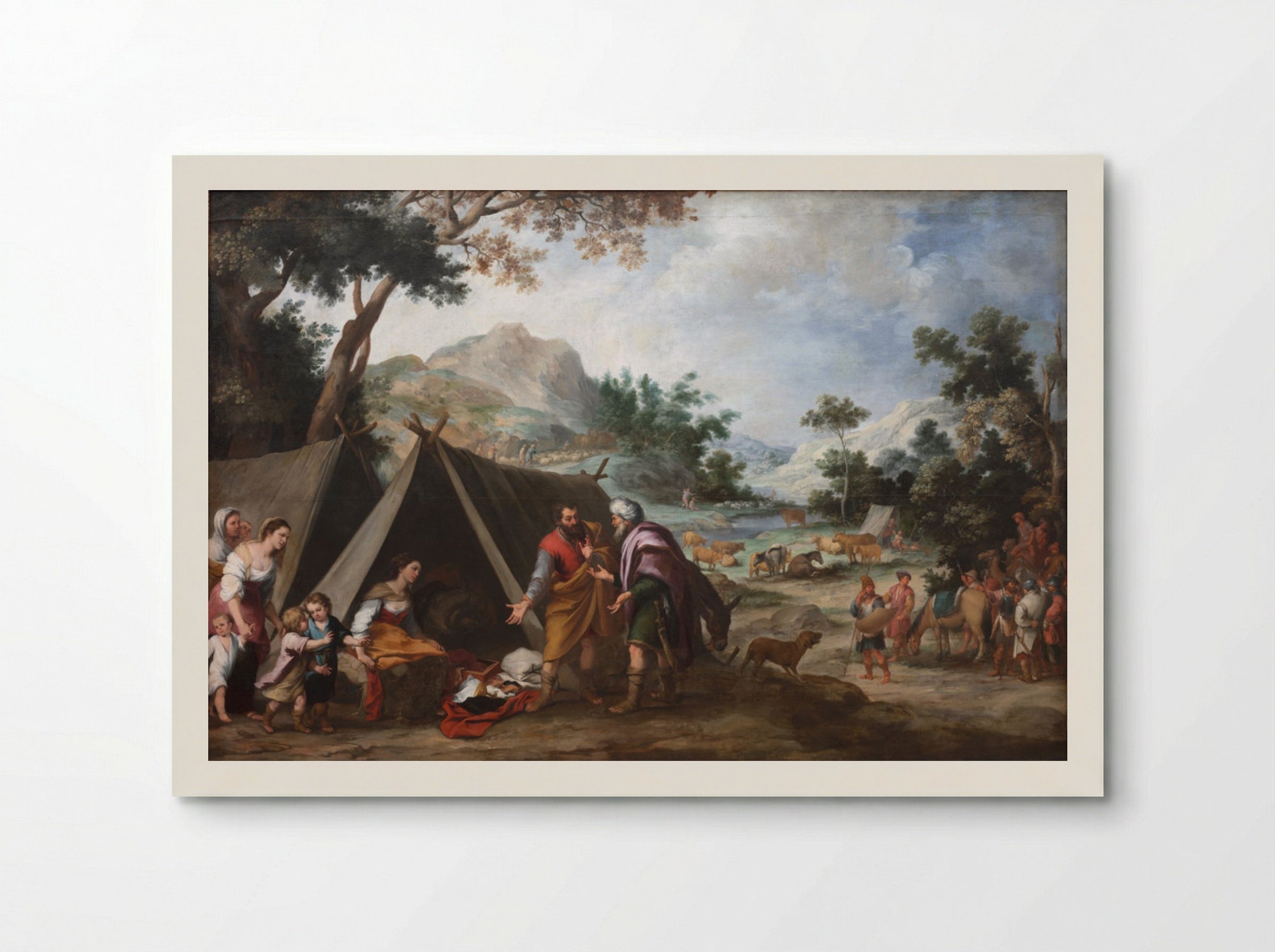 Laban Searching for his Stolen Household Gods - Bartolomé Esteban Murillo - Poster