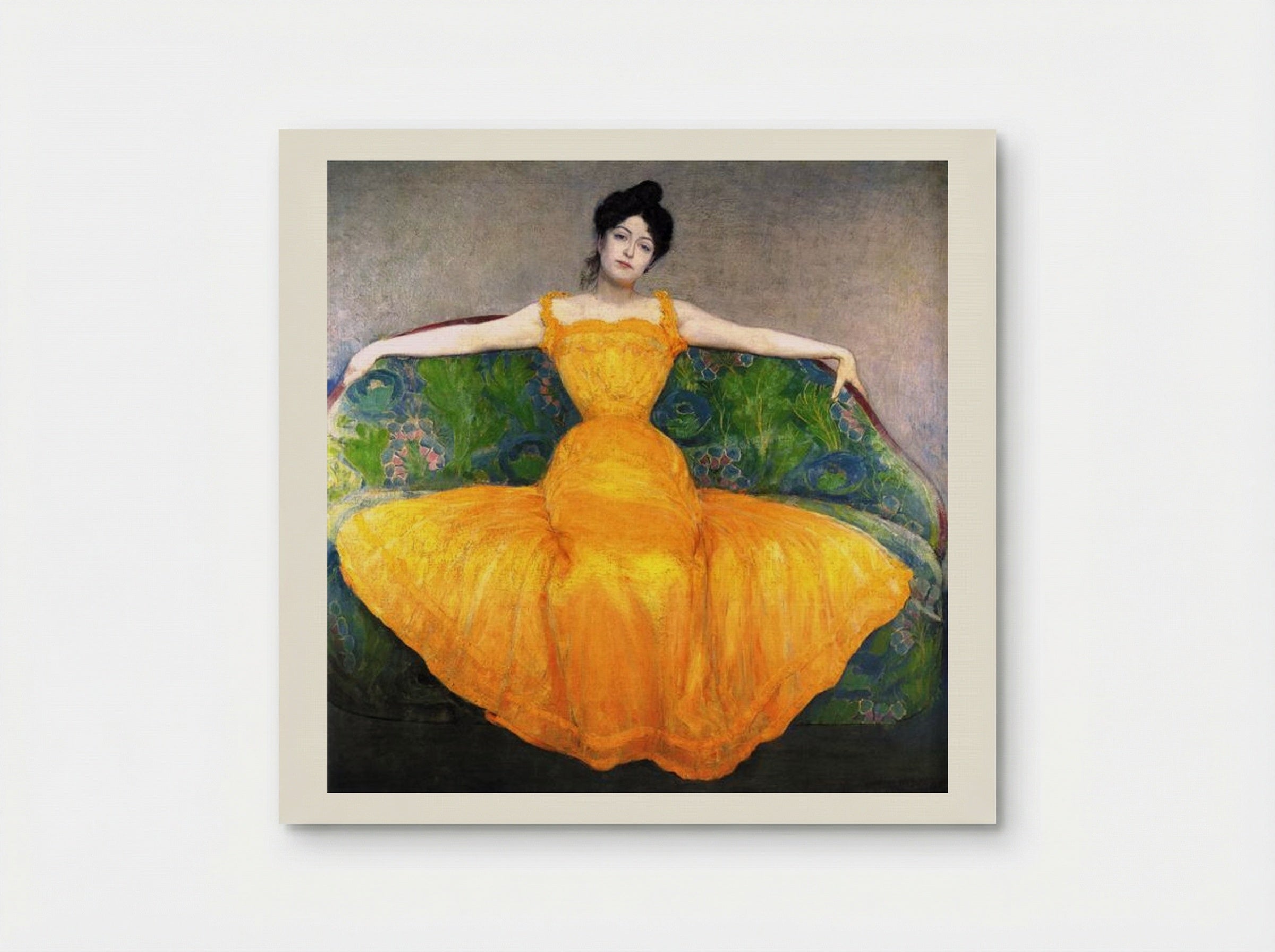 Lady in Yellow Dress - Max Kurzweil - Poster