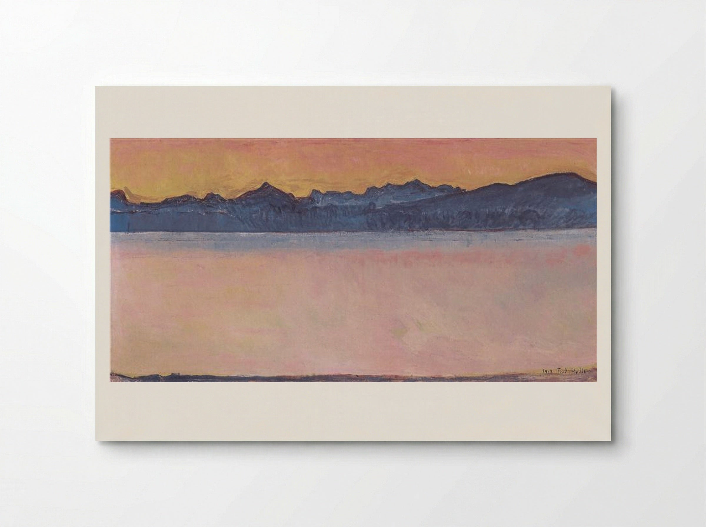 Lake Geneva with Mont Blanc at Dawn - Ferdinand Hodler - Poster