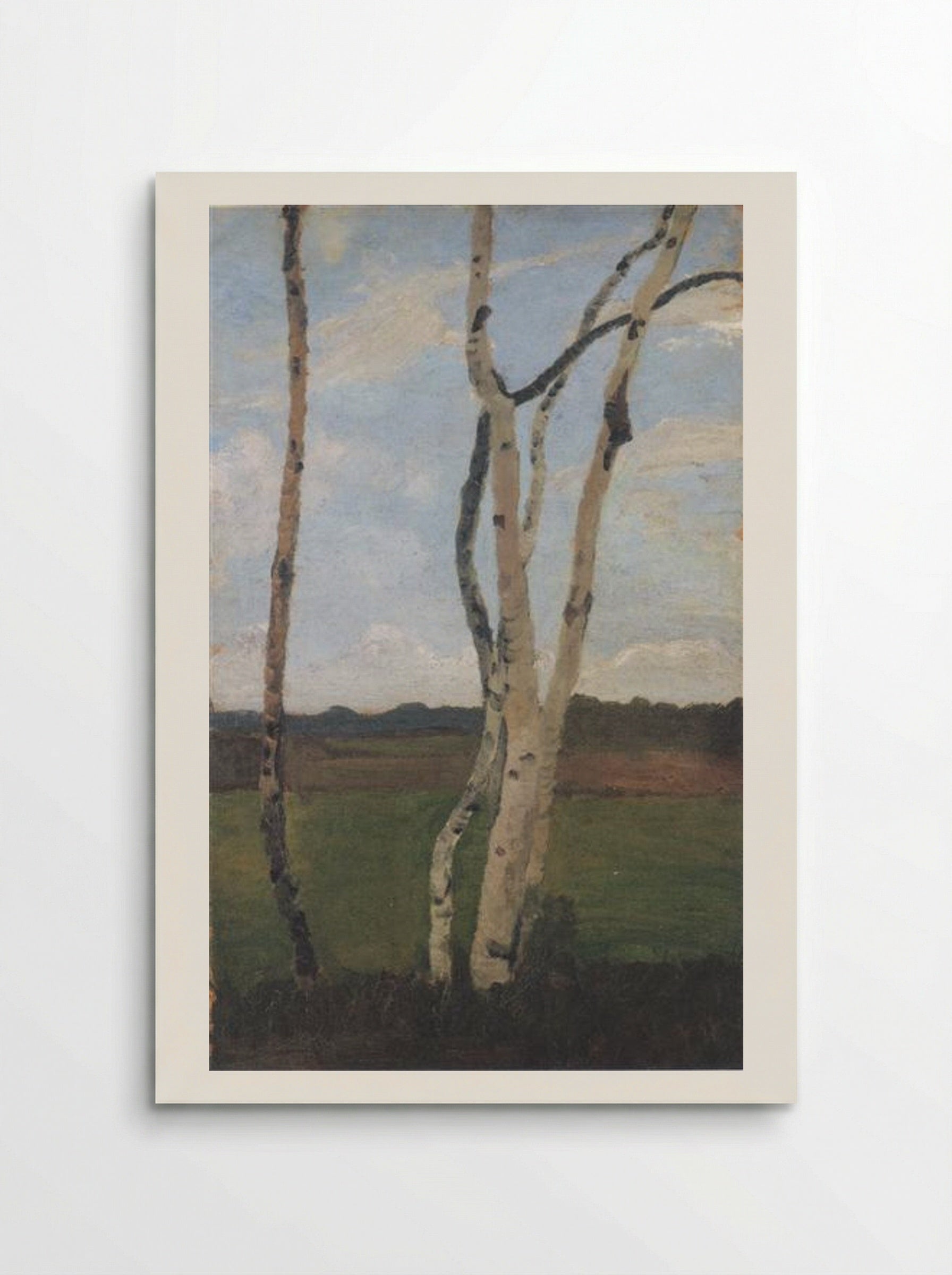 Landscape with Birch Trunks - Paula Modersohn-Becker - Poster