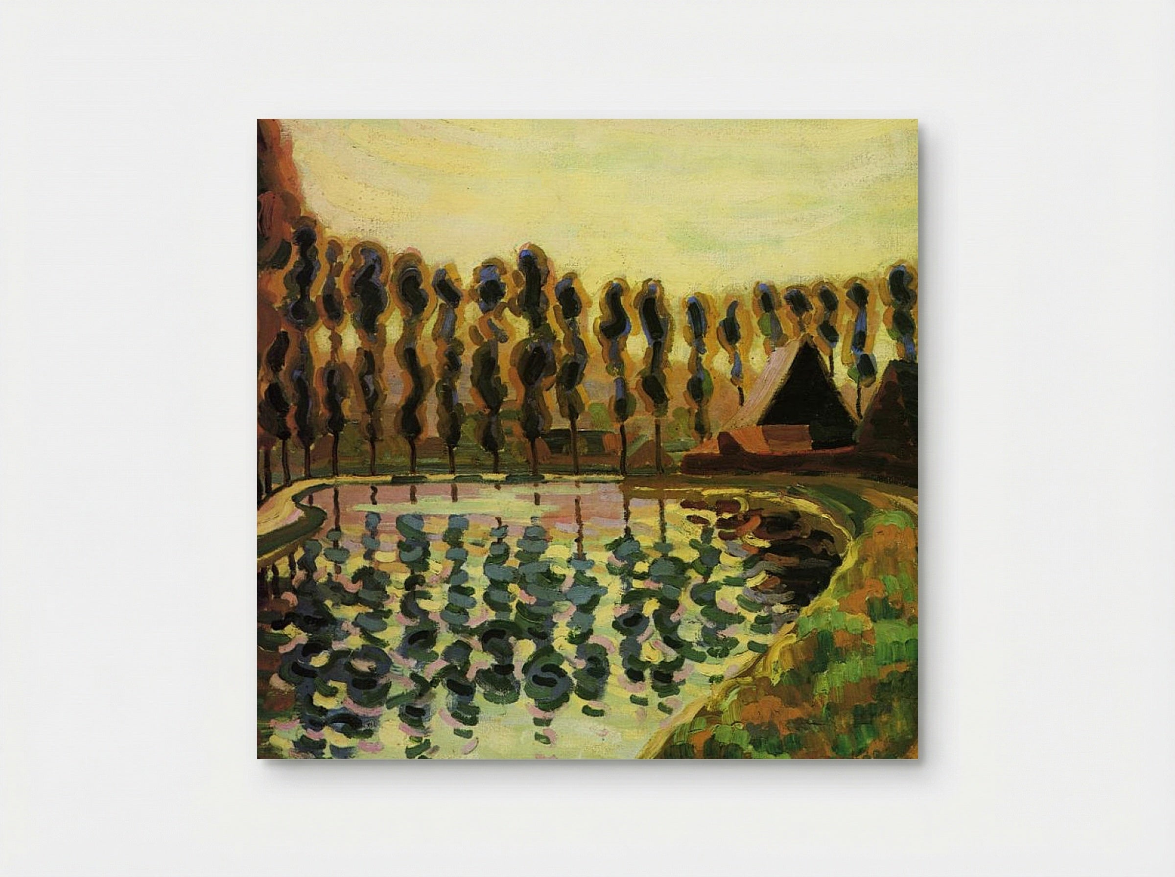 Landscape with Poplars - Auguste Herbin - Poster
