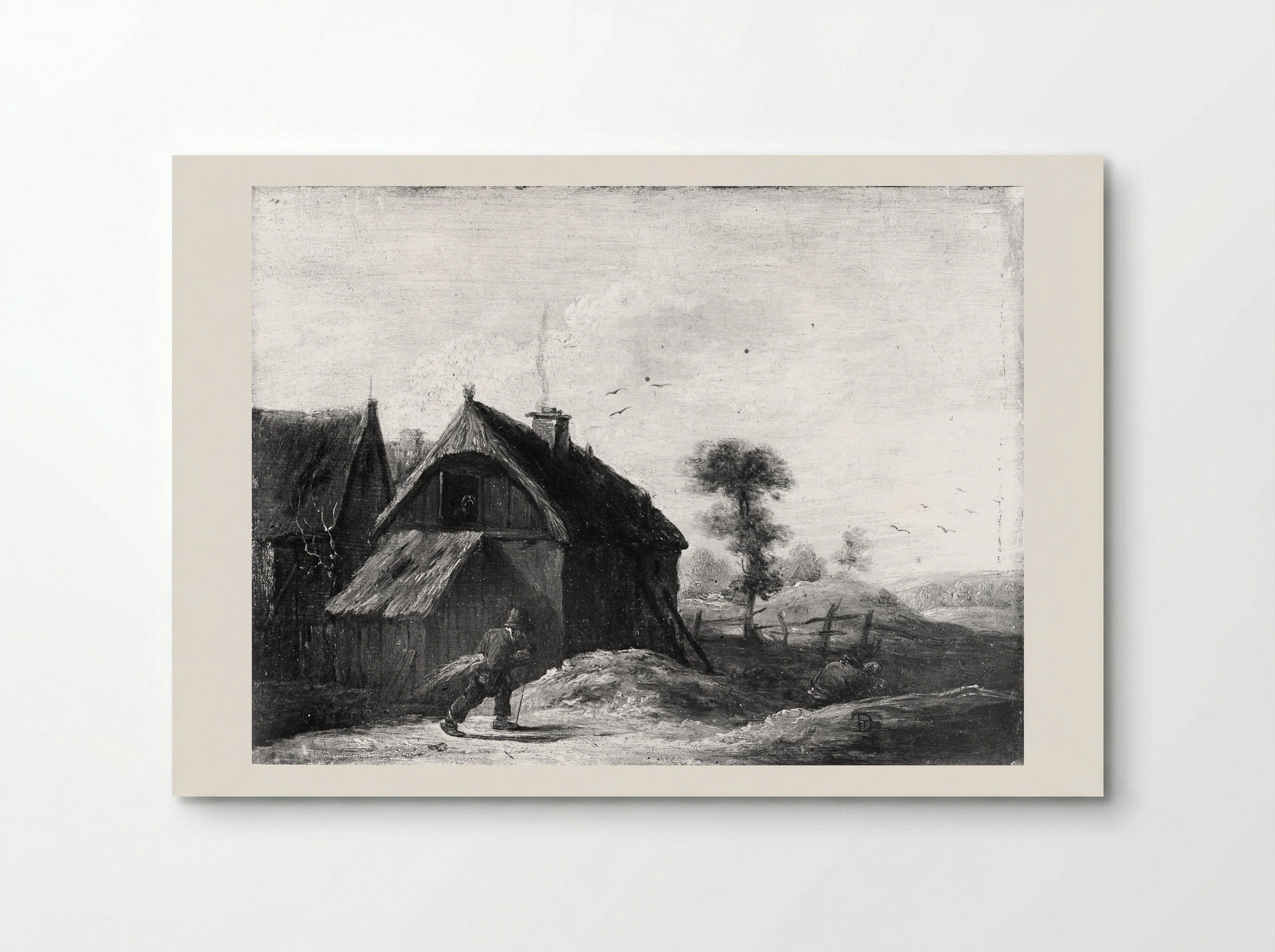 Landscape with Thatched Cottages - David Teniers the Younger - Poster