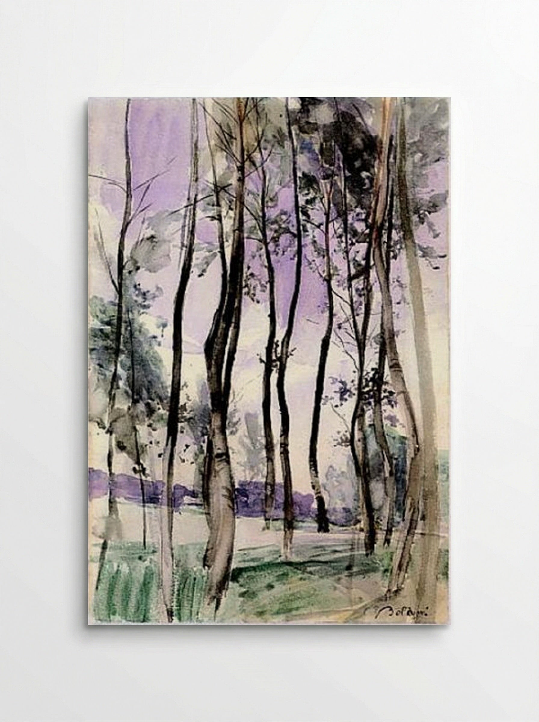 Landscape with Trees - Giovanni Boldini - Poster