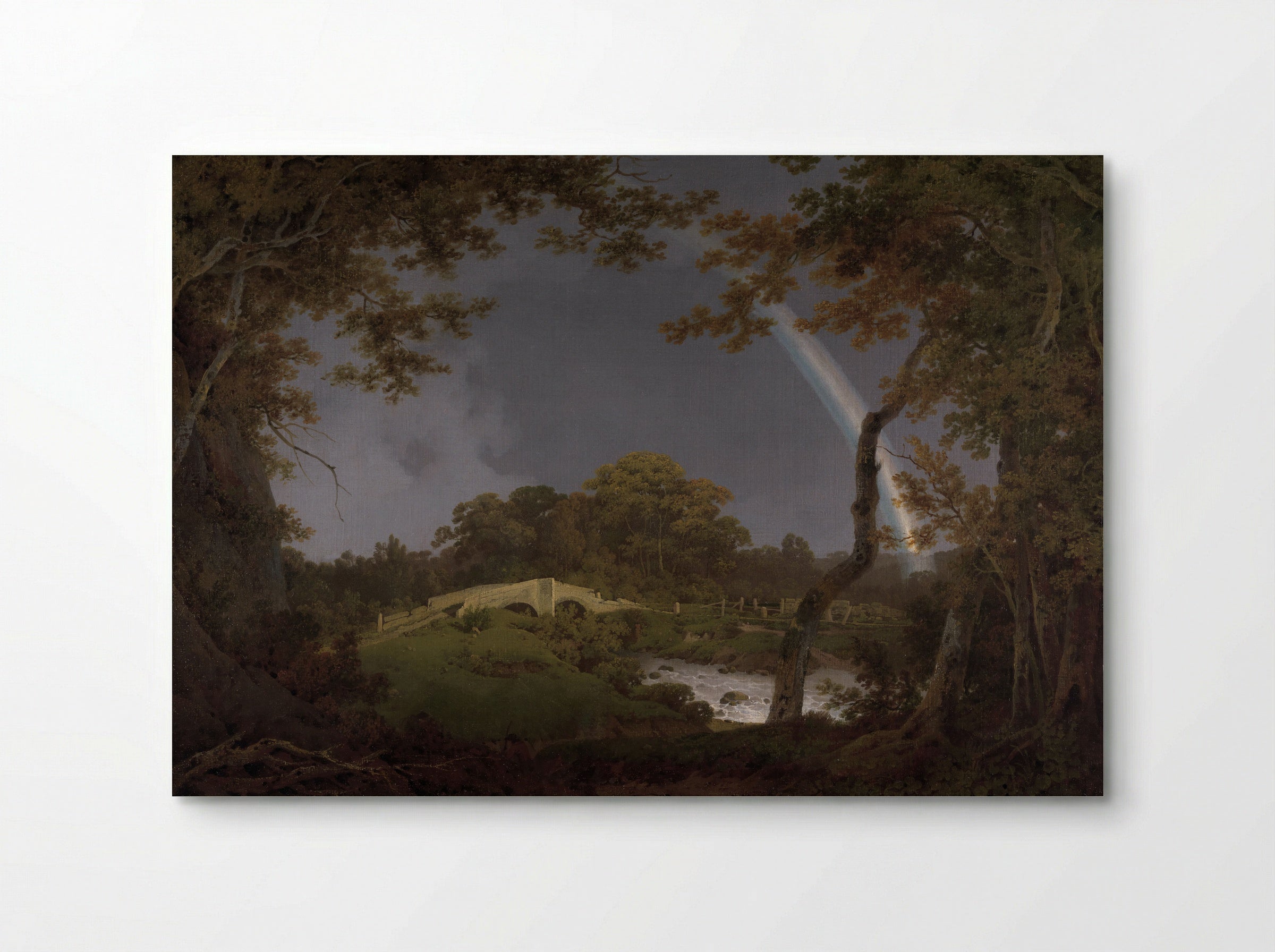 Landscape with a Rainbow - Joseph Wright of Derby - Poster