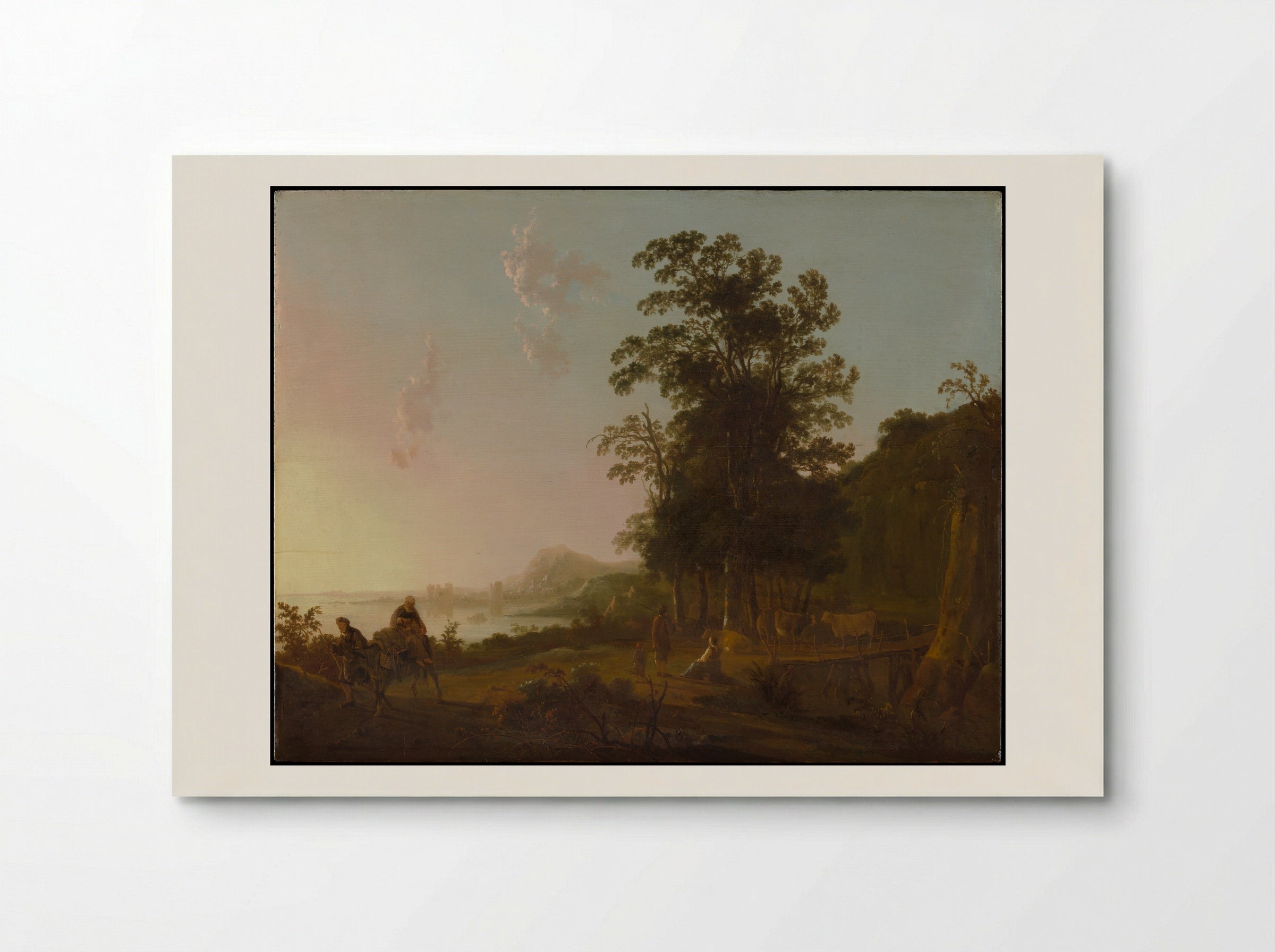 Landscape with the Flight into Egypt - Aelbert Cuyp - Poster