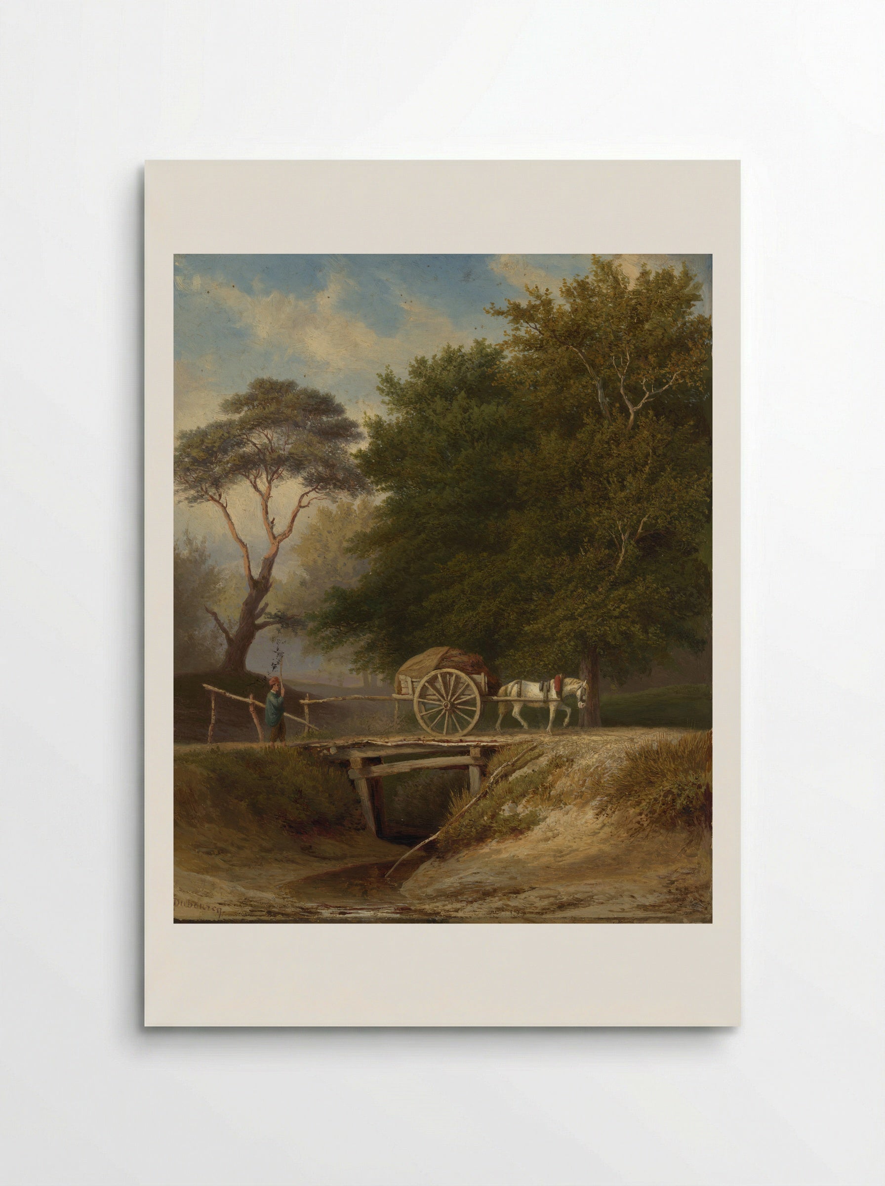 Landschap met brug te Wolfheze - Pierre Louis Dubourcq - Poster
