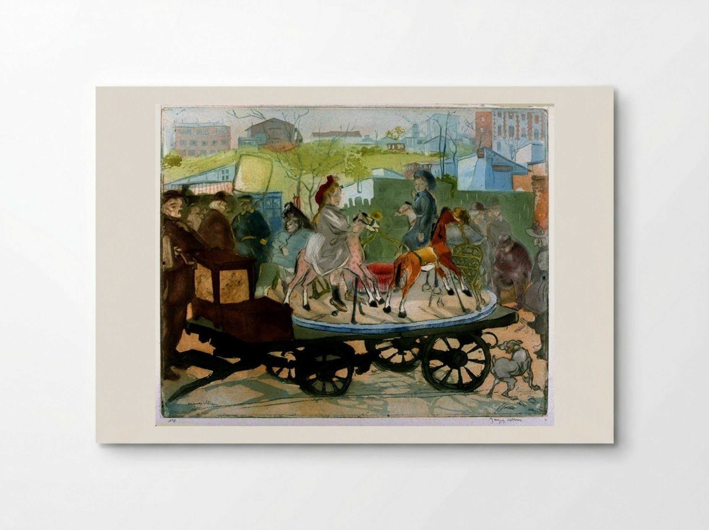 Le Petit Manège, rue Caulaincourt - Jacques Villon - Poster