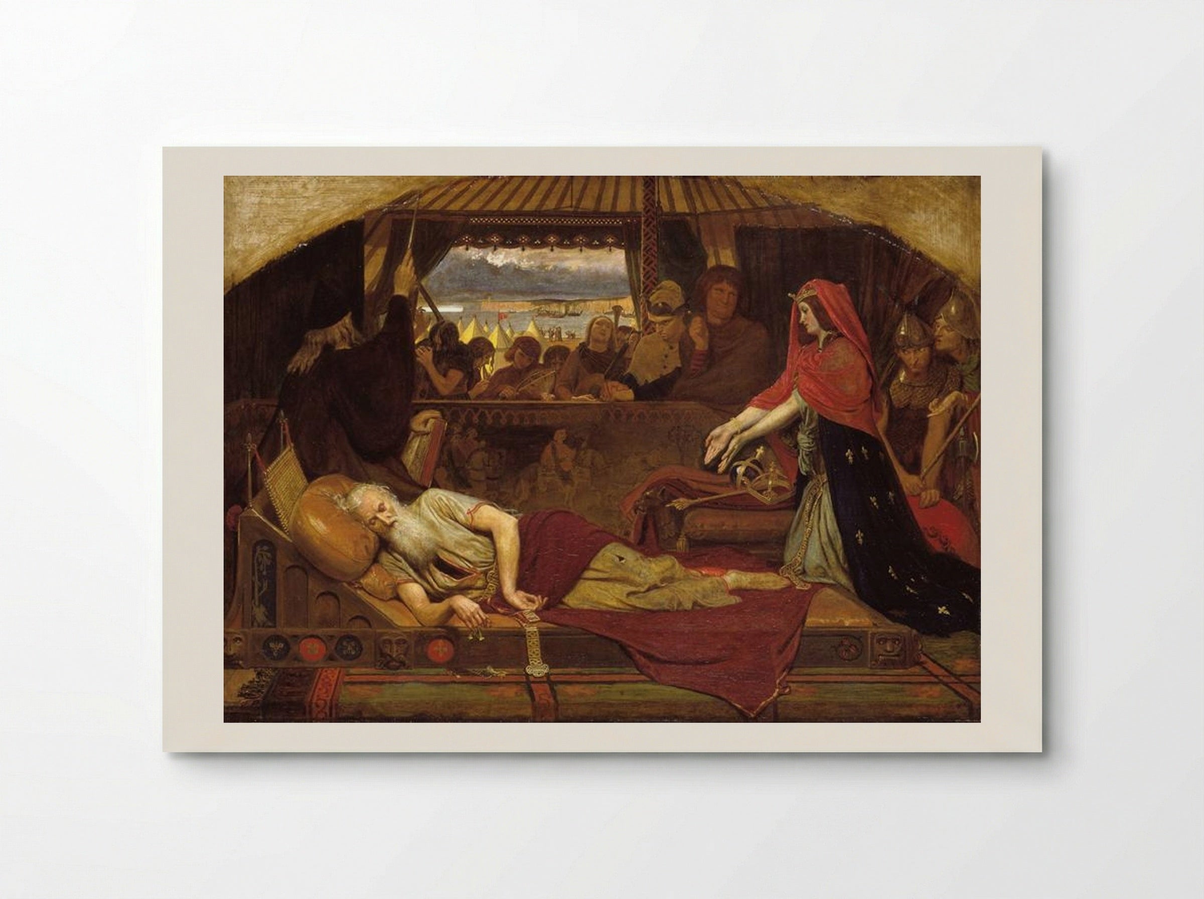 Lear and Cordelia - Ford Madox Brown - Poster