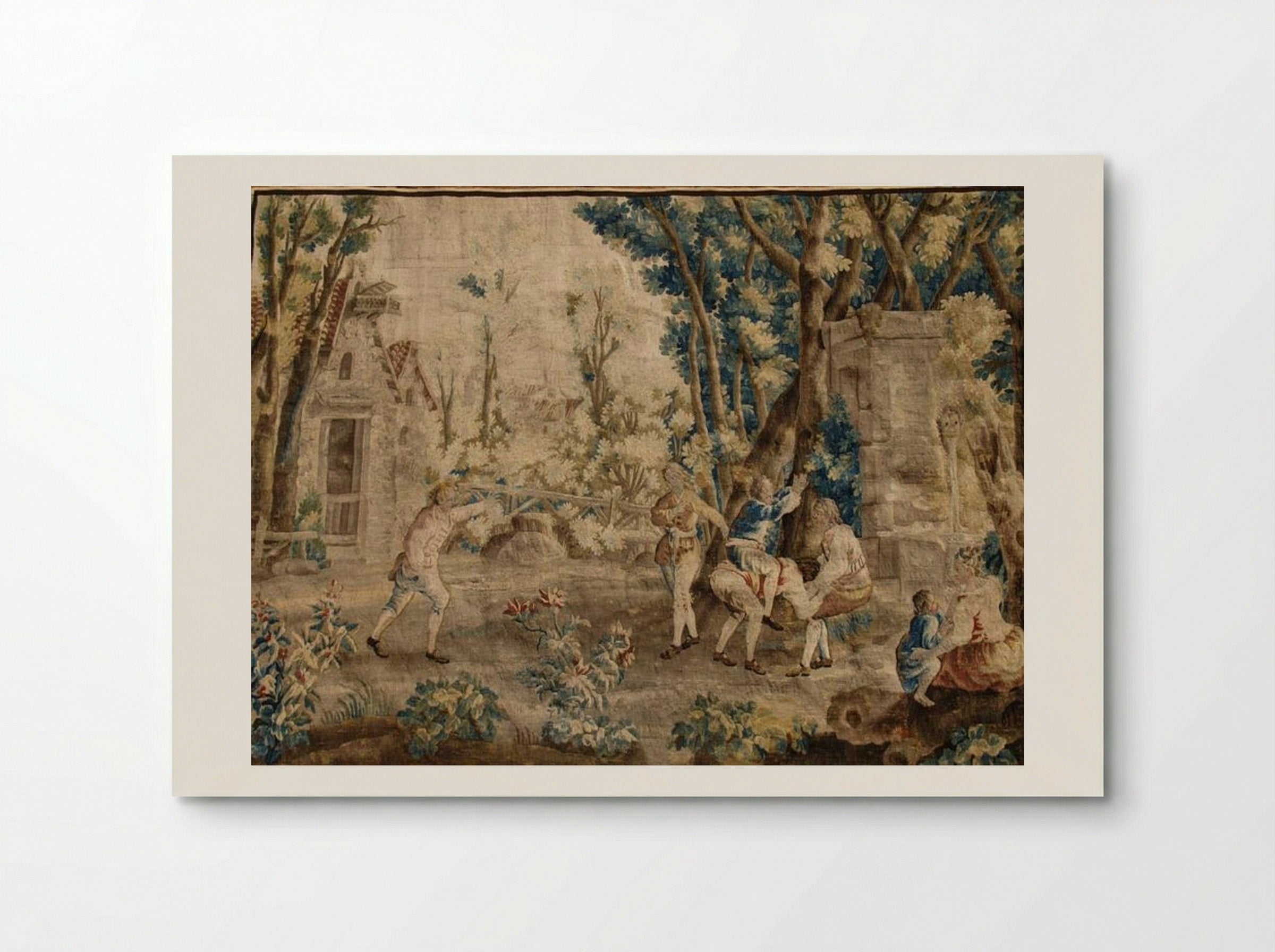 Les Amusements Champêtres: Le cheval fondu (Tapestry) - Jean-Baptiste Oudry - Poster