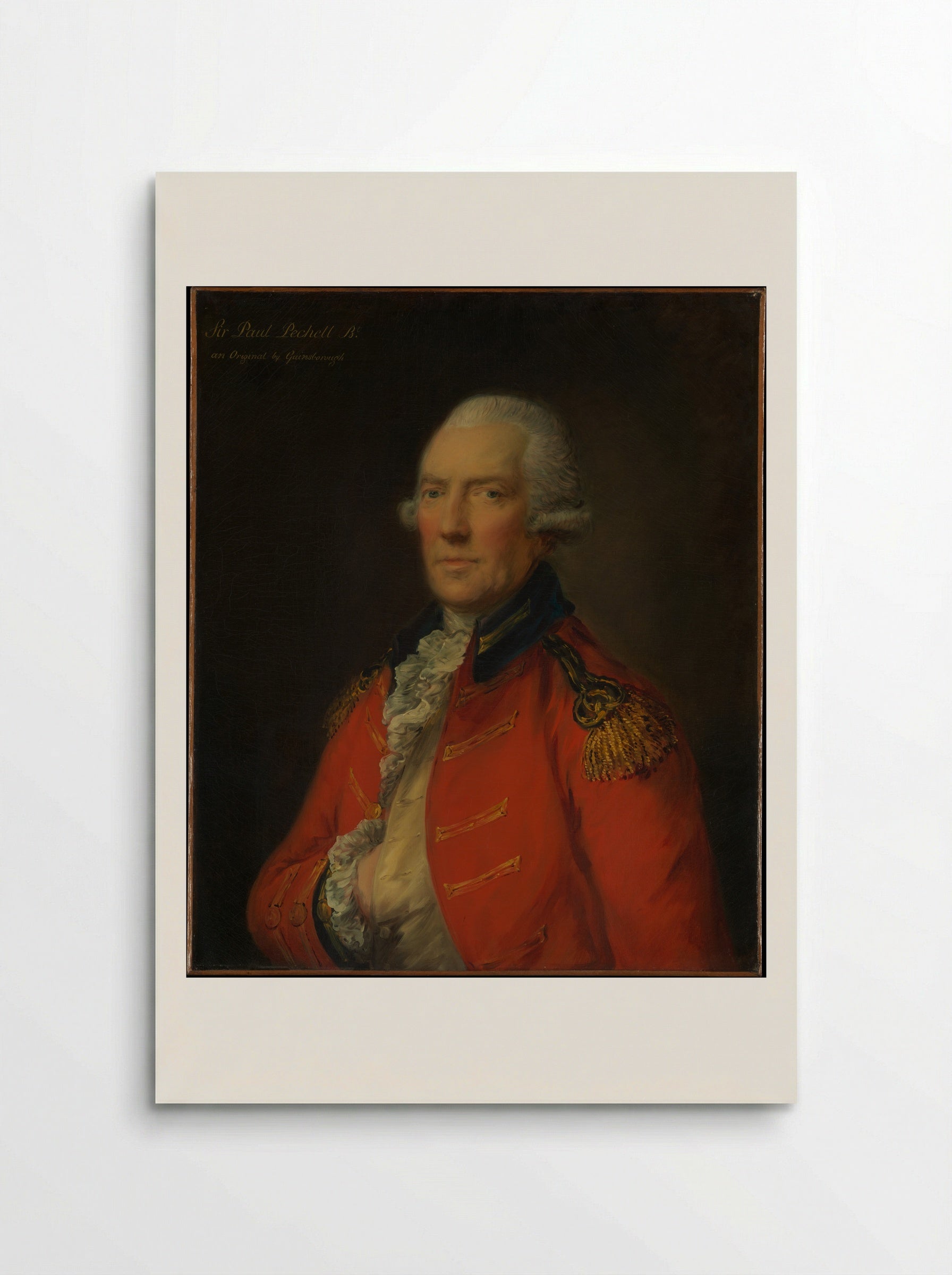 Lieutenant Colonel Paul Pechell - Thomas Gainsborough - Poster