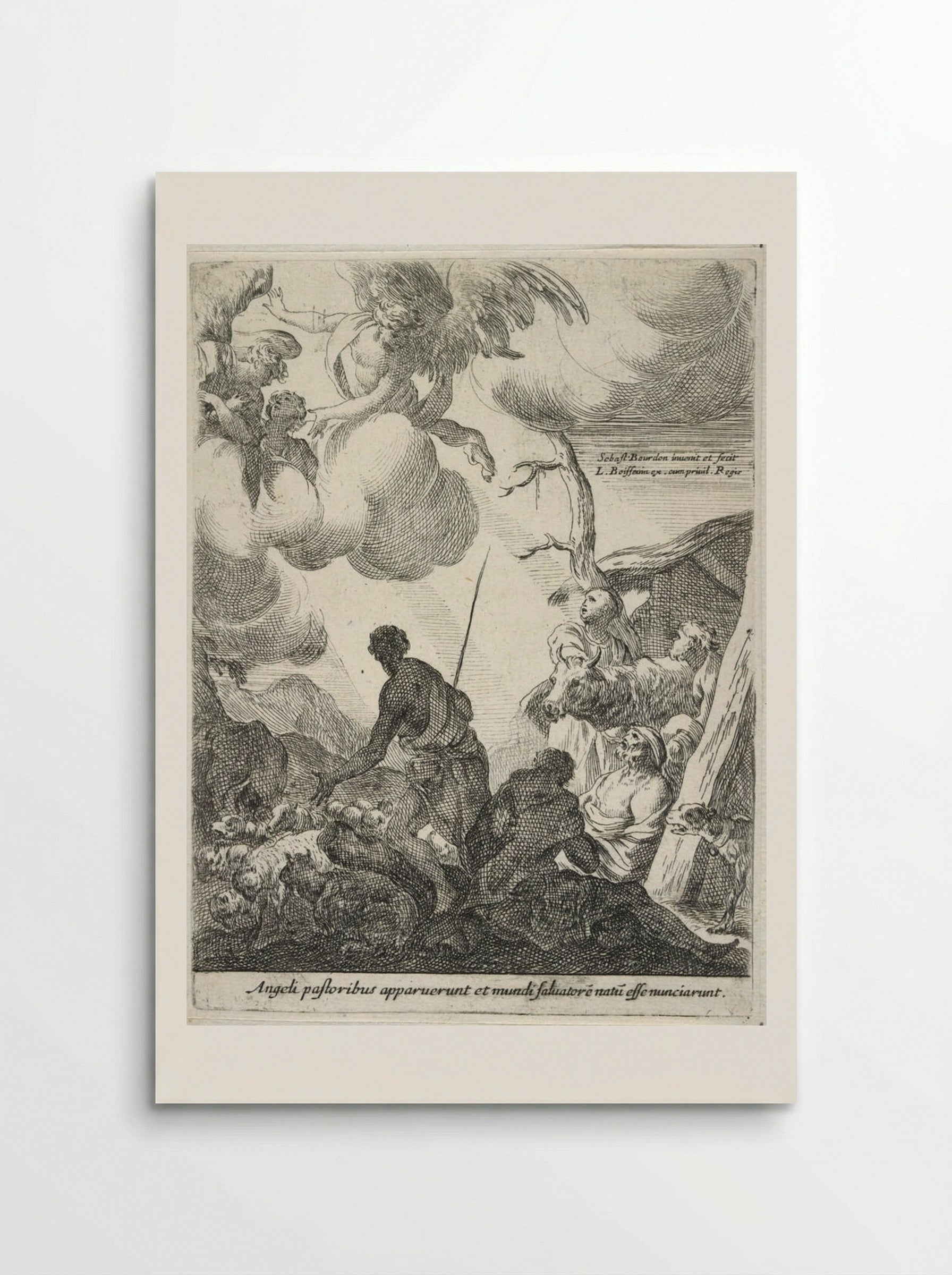 Life of the Virgin: Annunciation to the Shepherds - Sébastien Bourdon - Poster