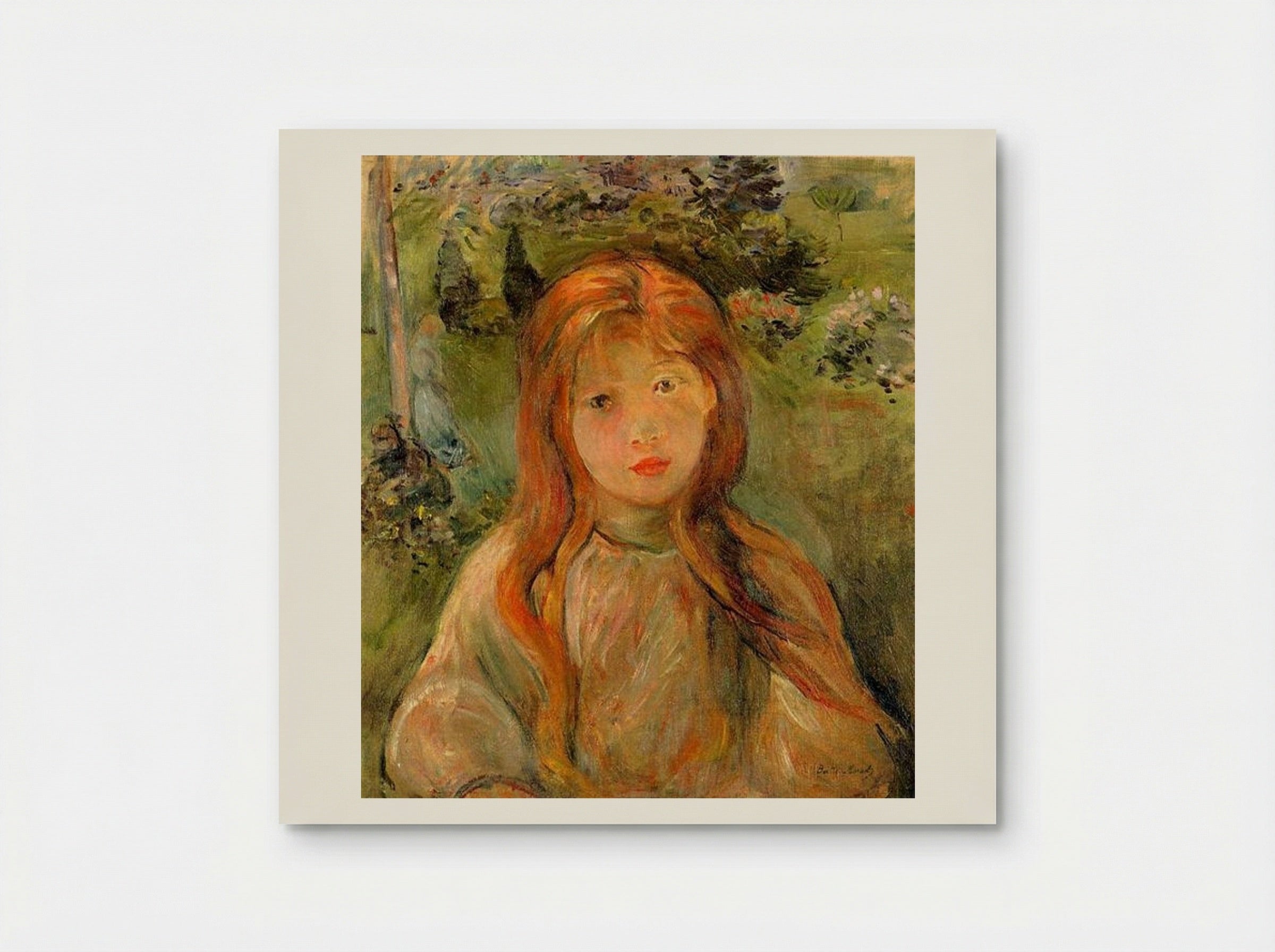 Little Girl at Mesnil - Berthe Morisot - Poster