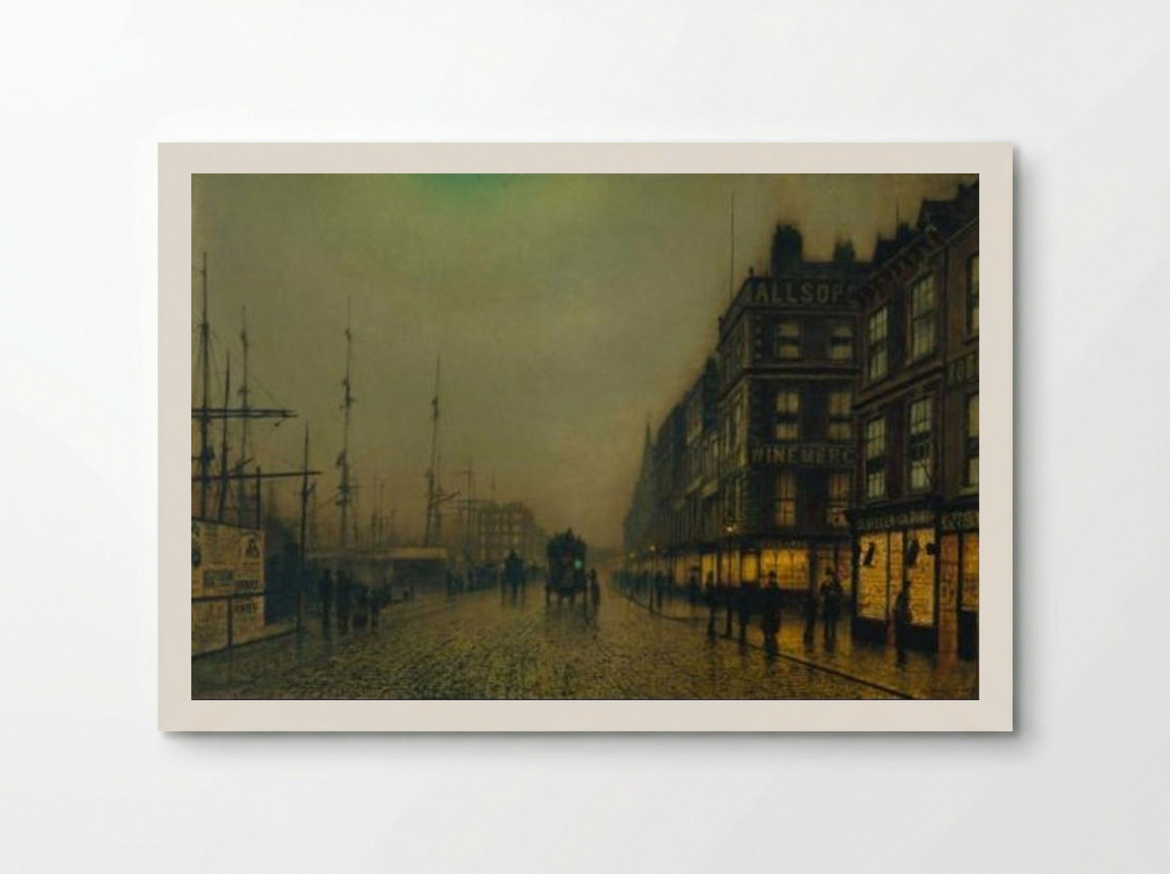 Liverpool Quay by Moonlight - John Atkinson Grimshaw - Poster