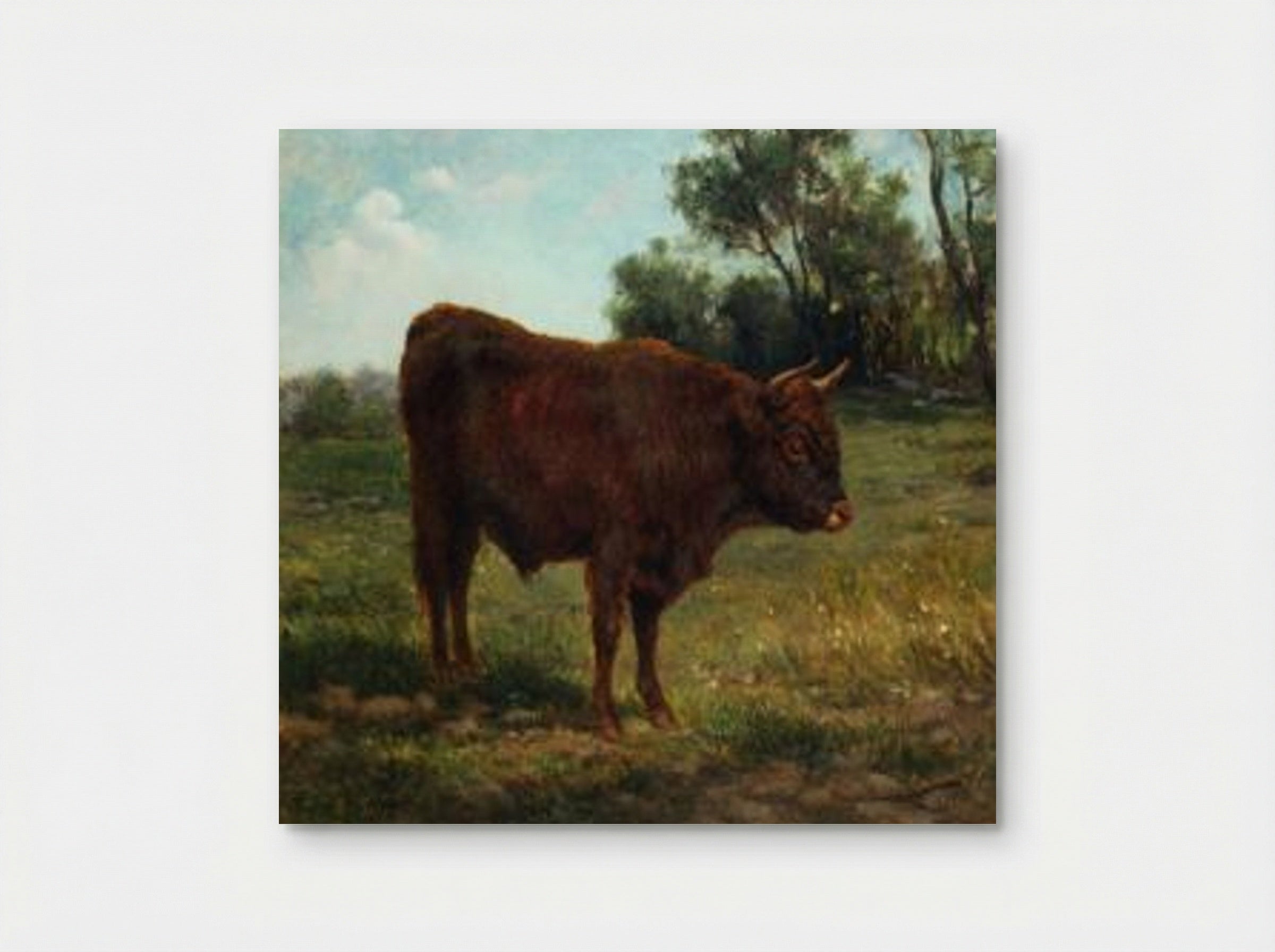 Longhorn Bull in a Landscape - Rosa Bonheur - Poster