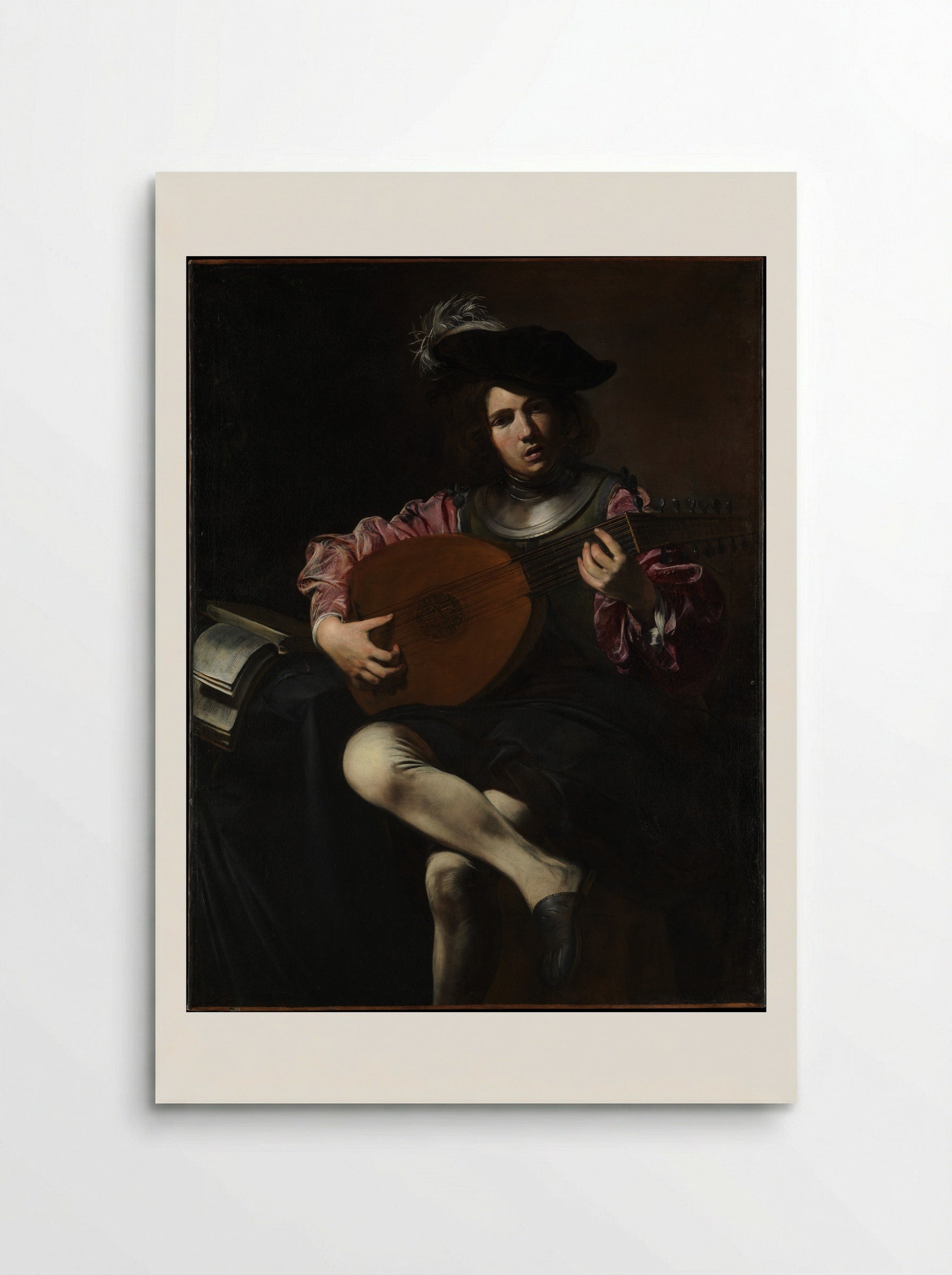 Lute Player - Valentin de Boulogne - Poster