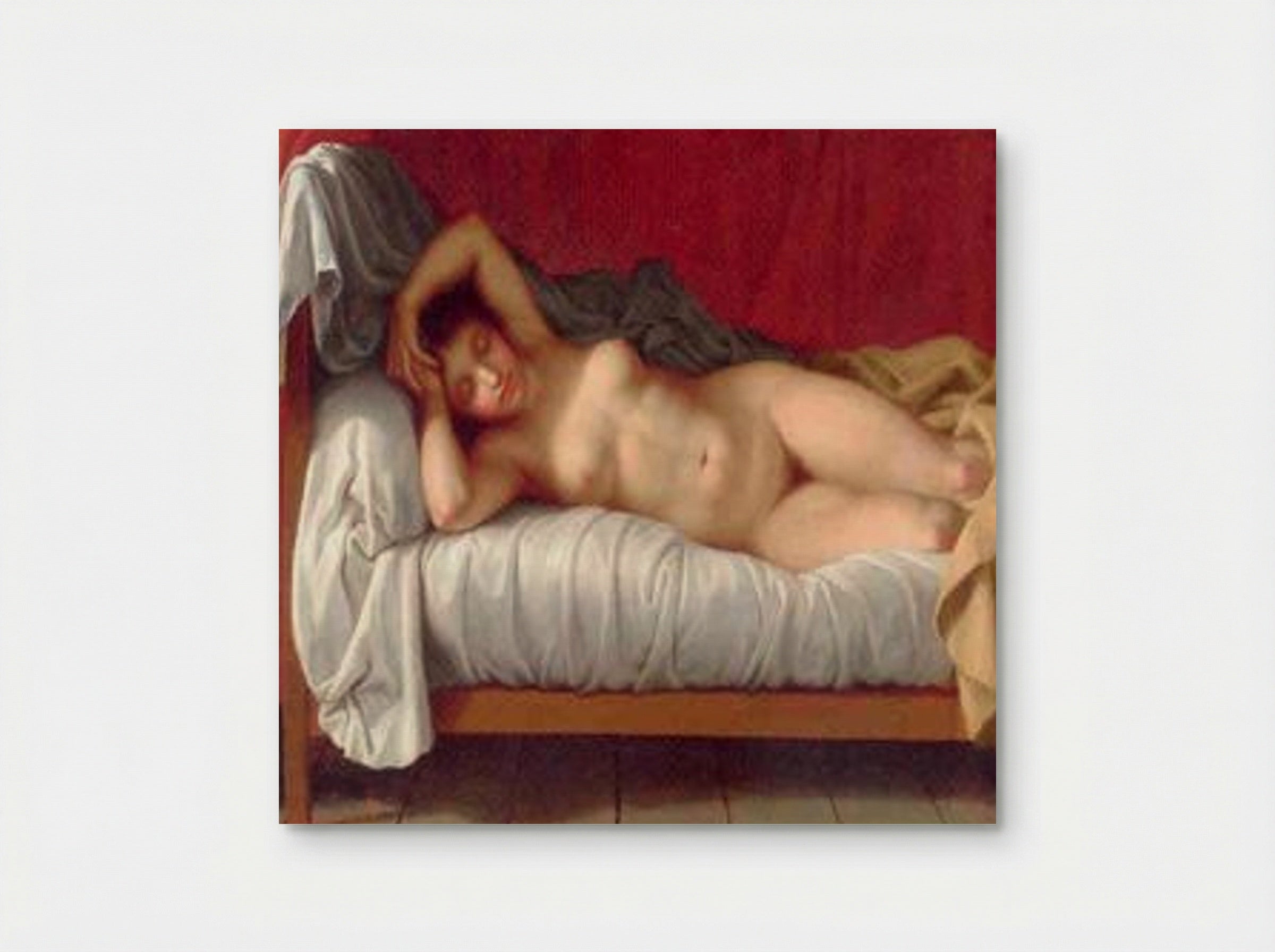 Lying Model in Bed - Christoffer Wilhelm Eckersberg - Poster