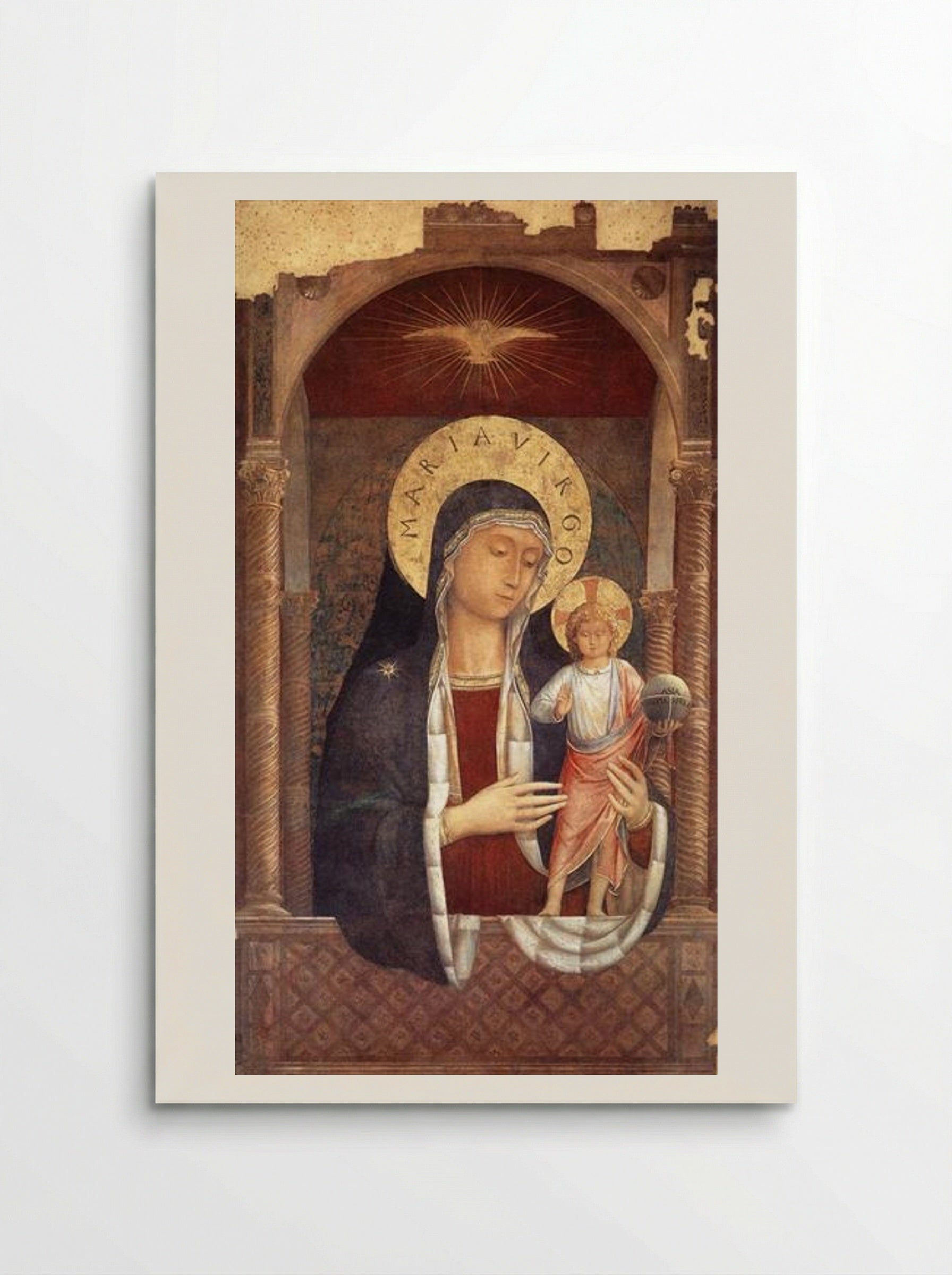 Madonna and Child Giving Blessings - Benozzo Gozzoli - Poster