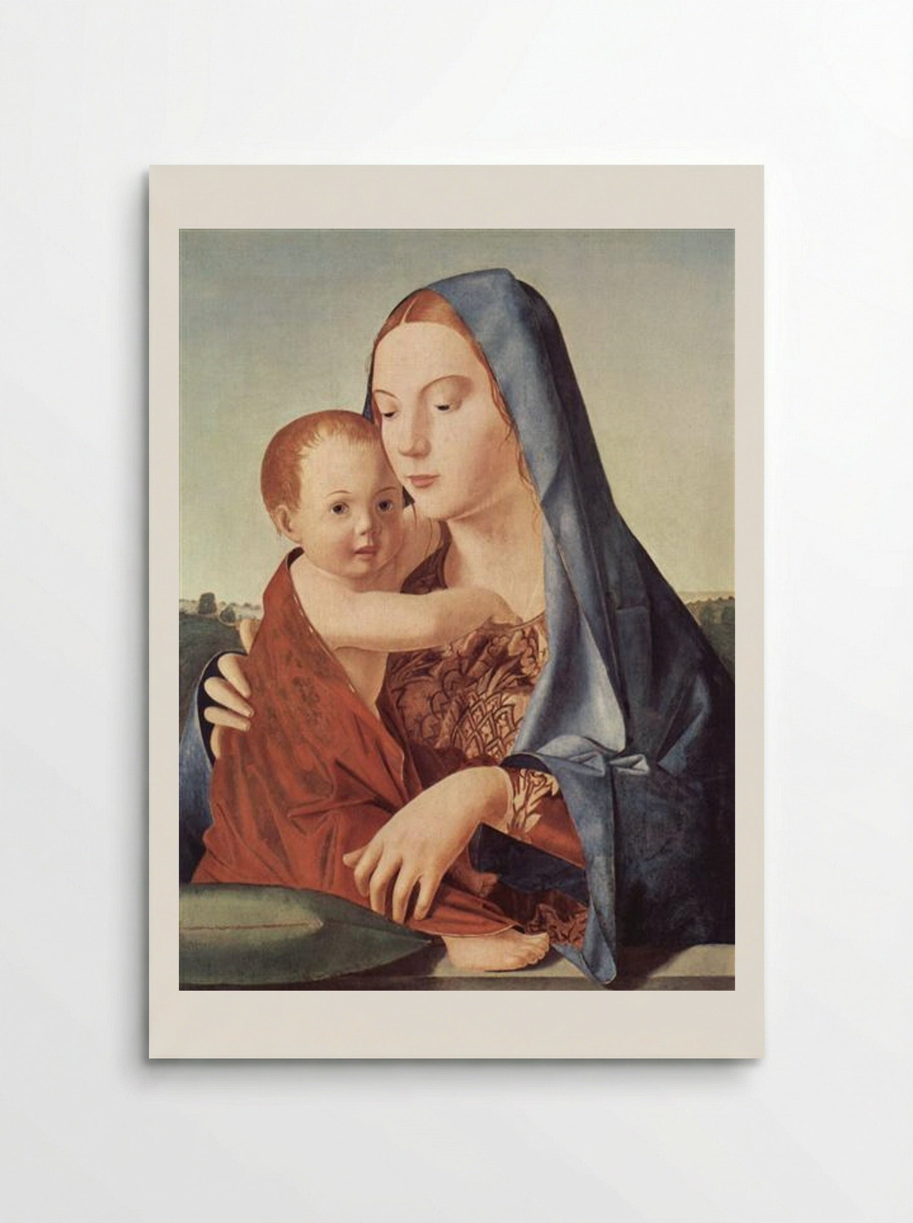 Madonna and Child (Madonna Benson) - Antonello da Messina - Poster