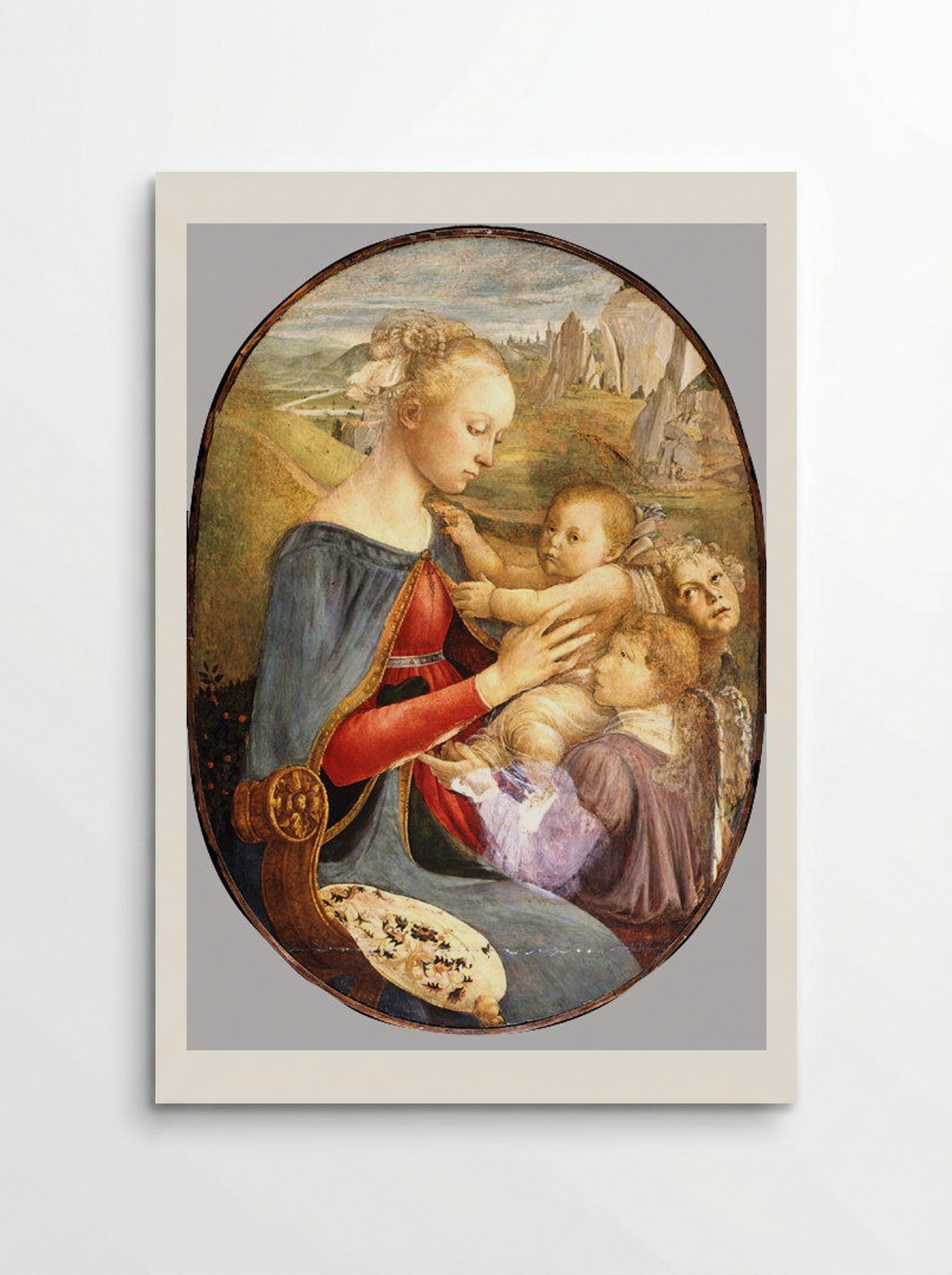 Madonna and Child with Two Angels - Sandro Botticelli - Poster