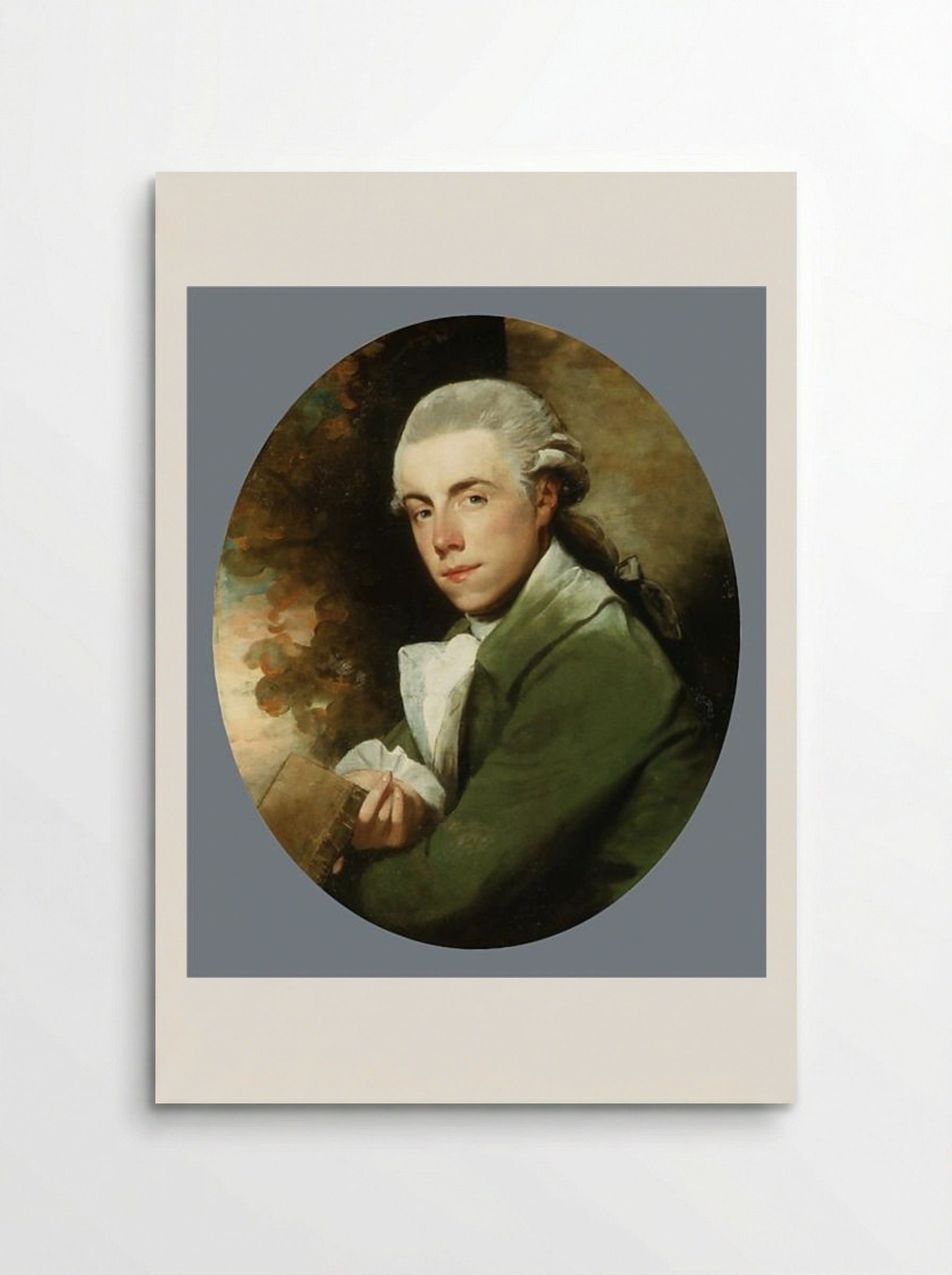 Man in a Green Coat - Gilbert Stuart - Poster