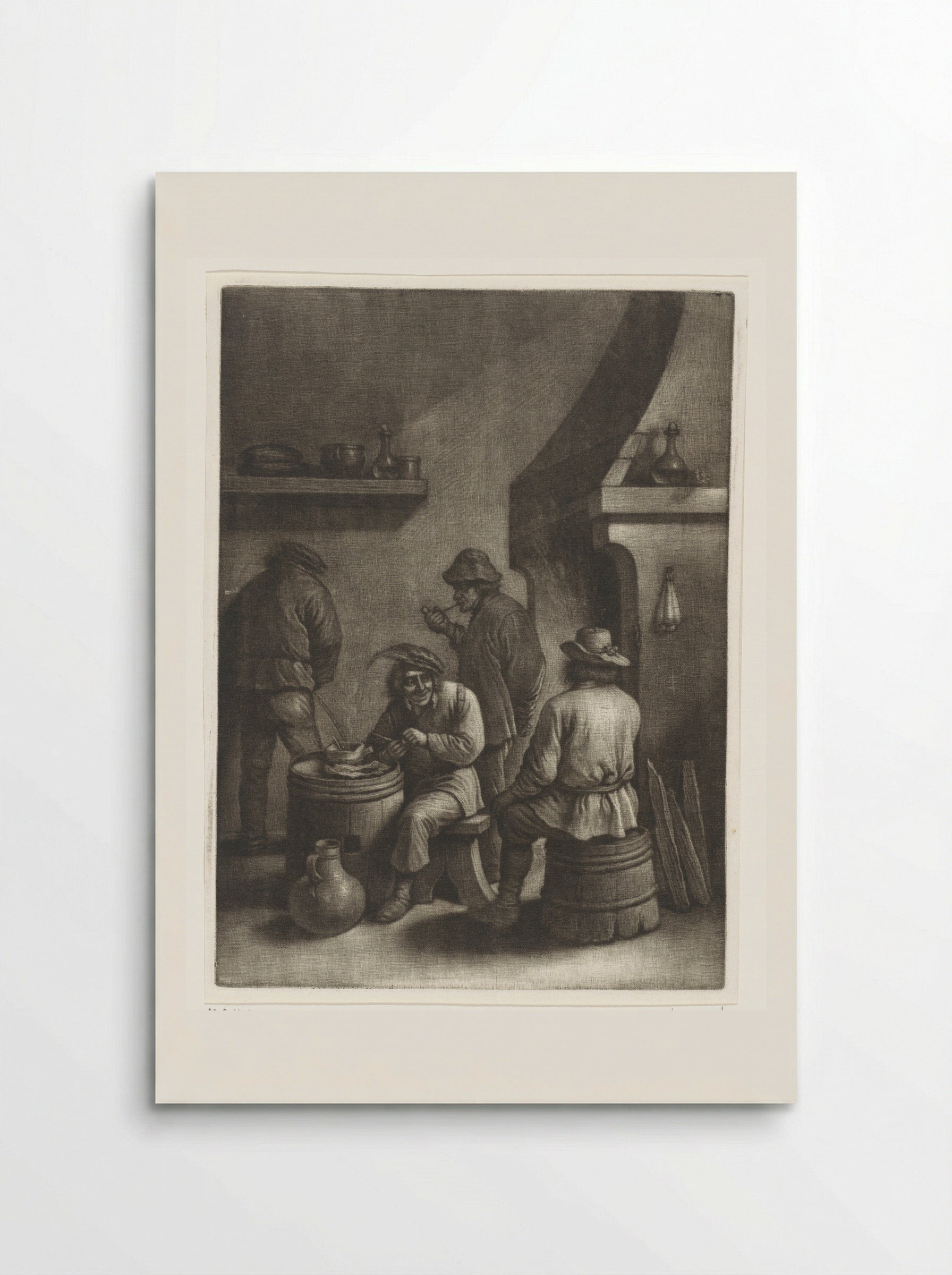Mannen bij de haard - Wallerant Vaillant - Poster