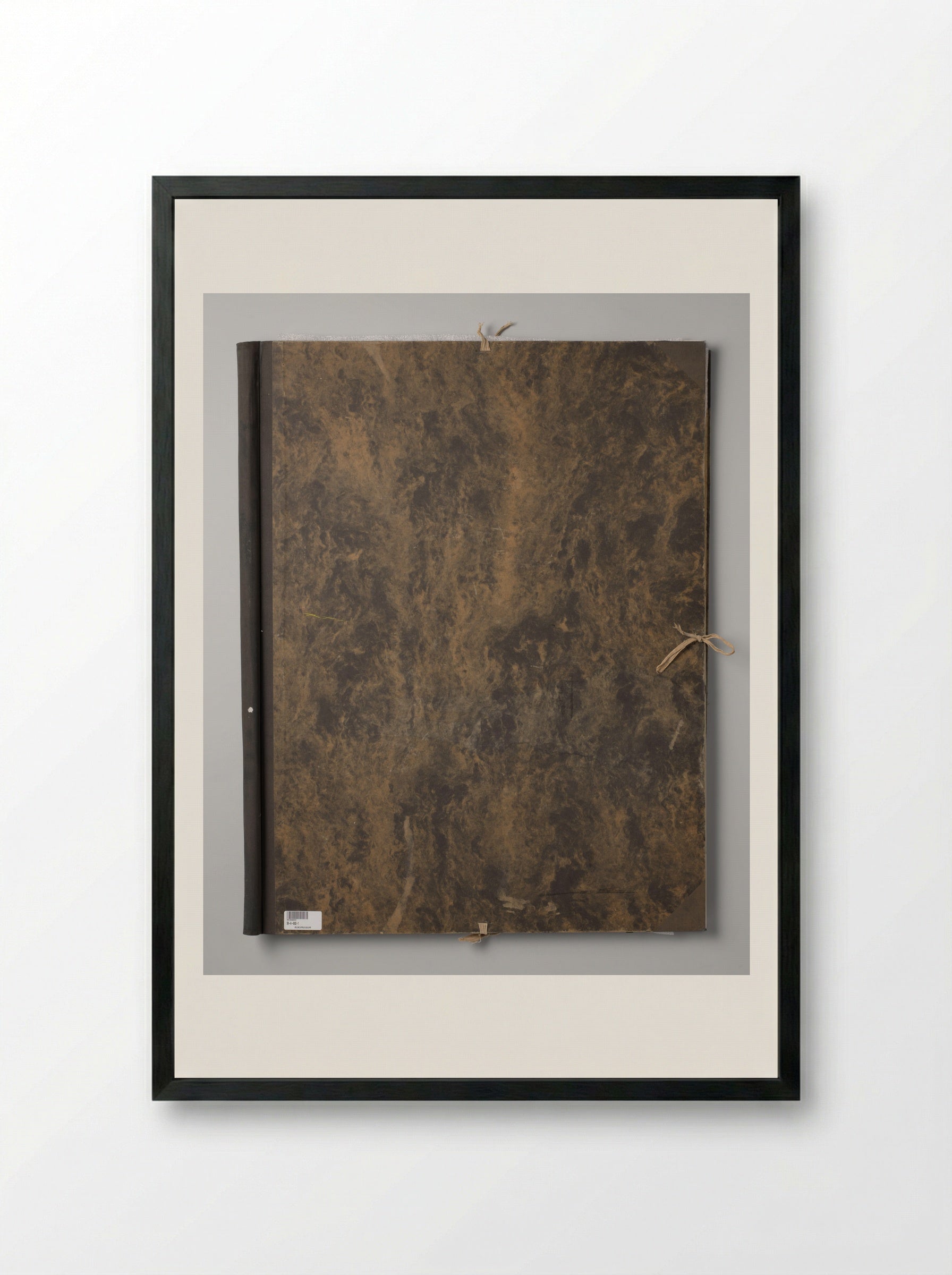 Map with Documents and Fragments Pertaining to Malle Babbe - Han van Meegeren - Framed Print Black