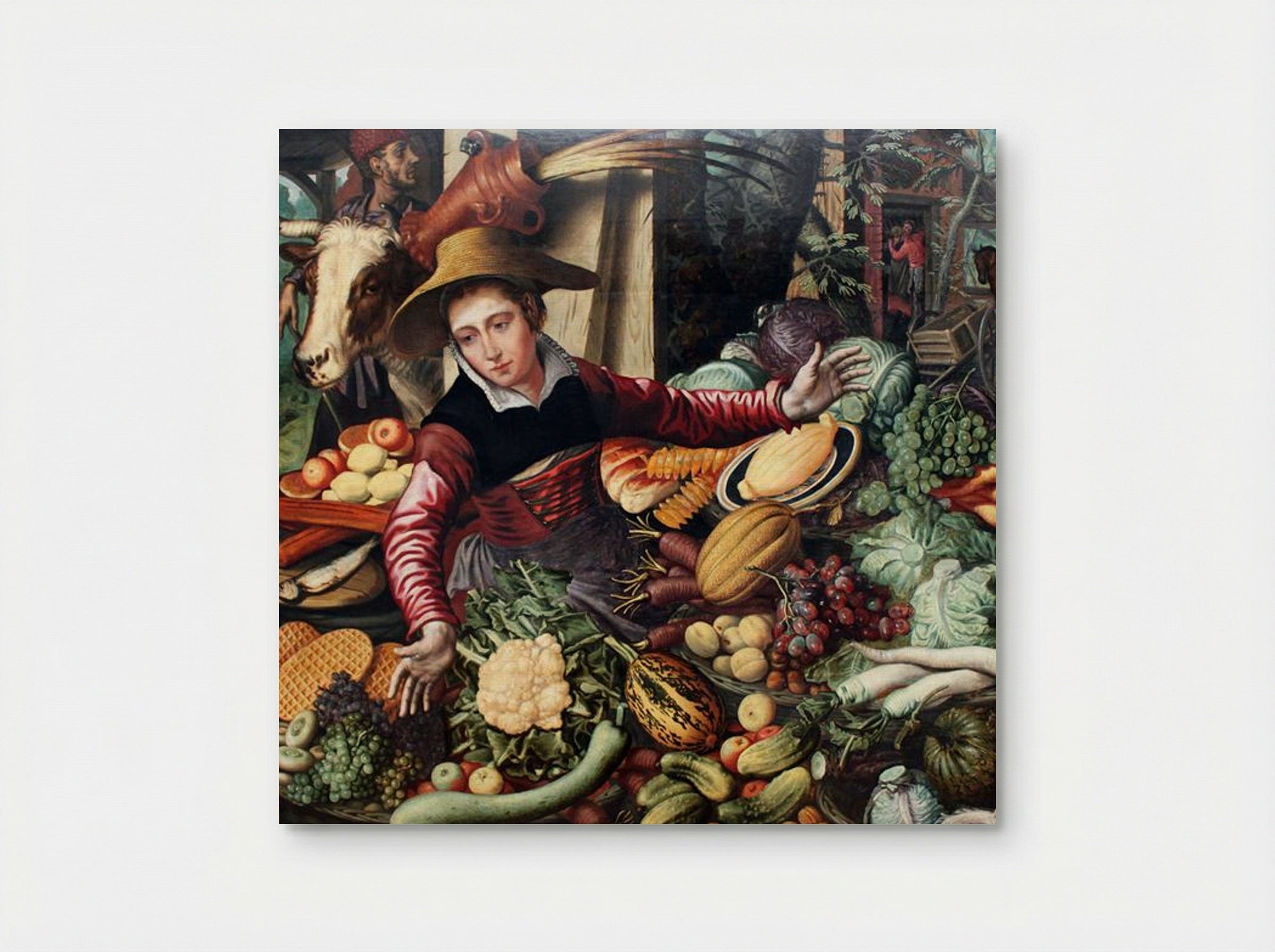 Market Woman at a Vegetable Stand - Pieter Aertsen - Poster