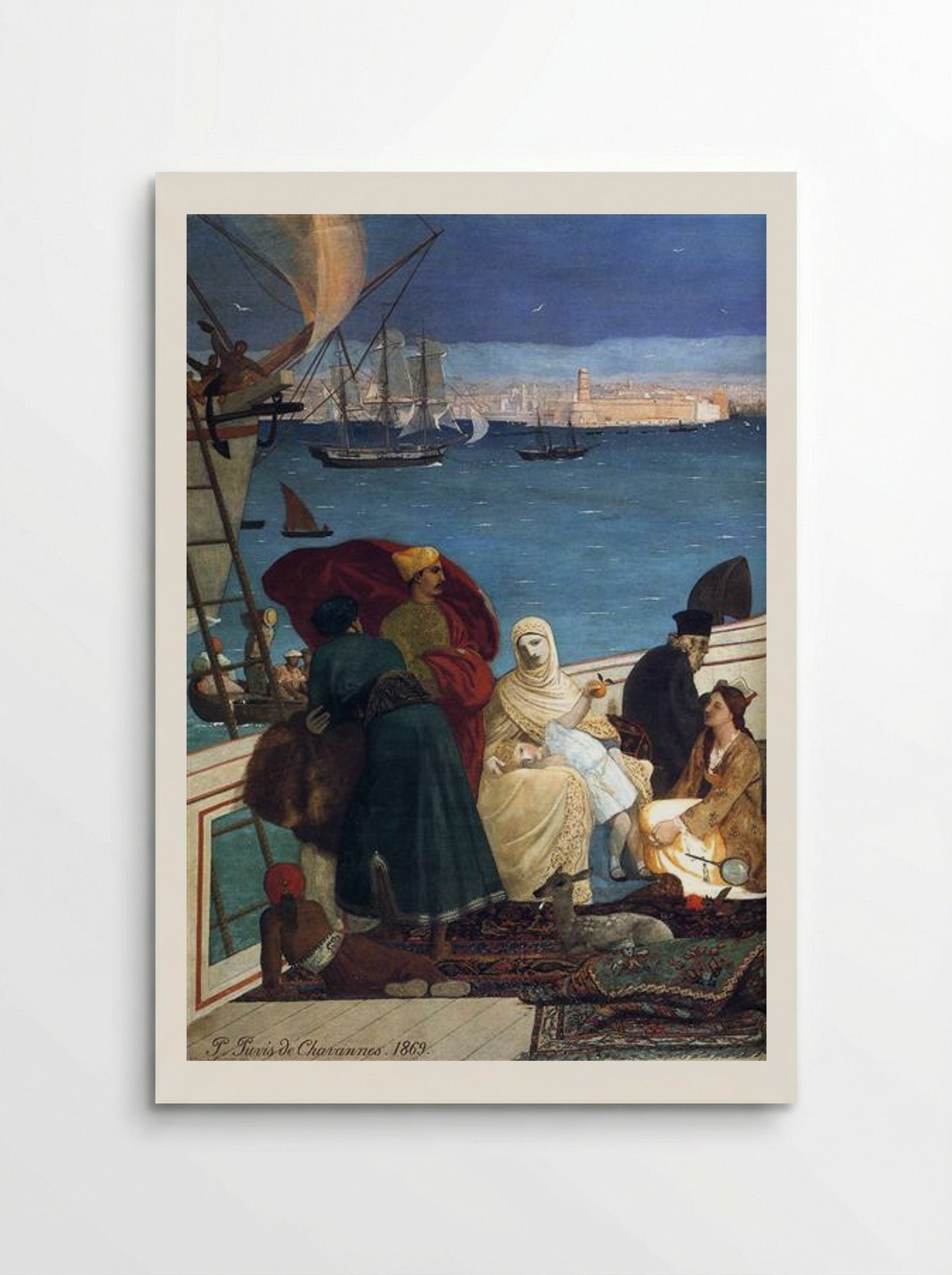 Marseilles, Gate to the Orient - Pierre Puvis de Chavannes - Poster