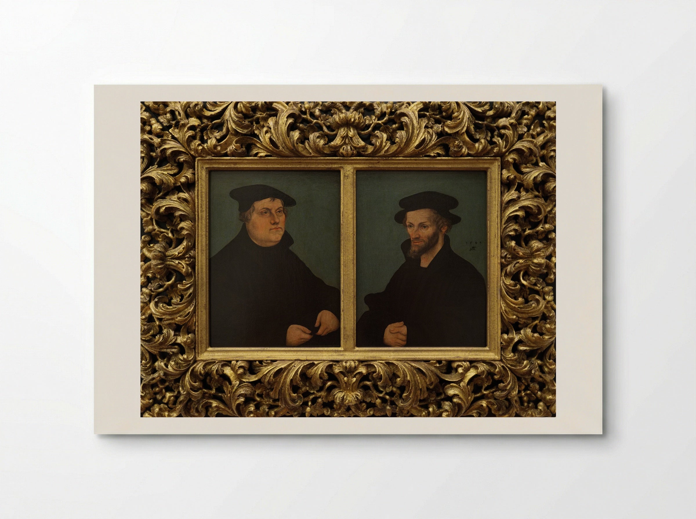 Martin Luther and Philipp Melanchthon - Lucas Cranach the Elder - Poster