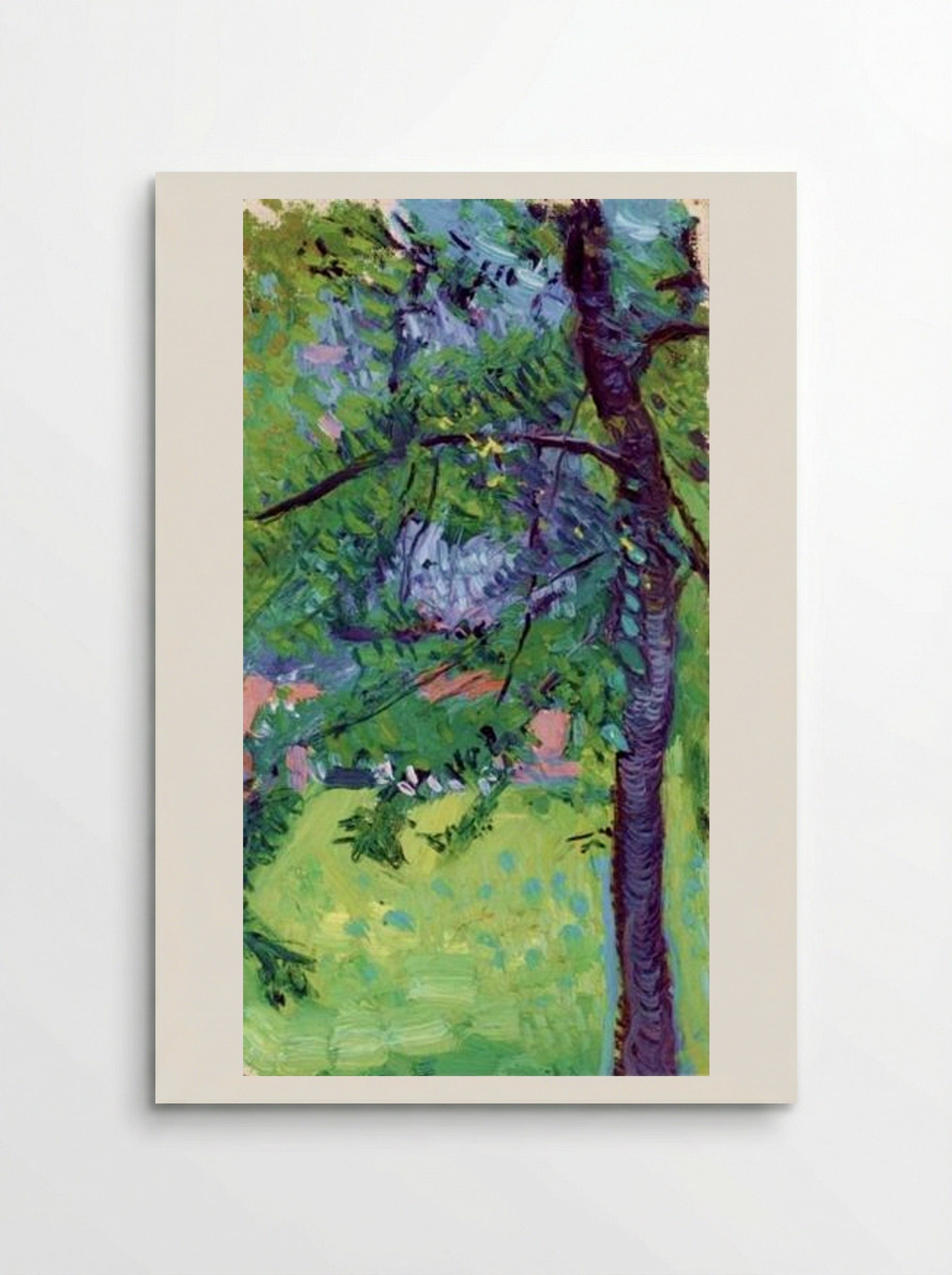 Meadow with Houses in Background - Richard Gerstl - Poster