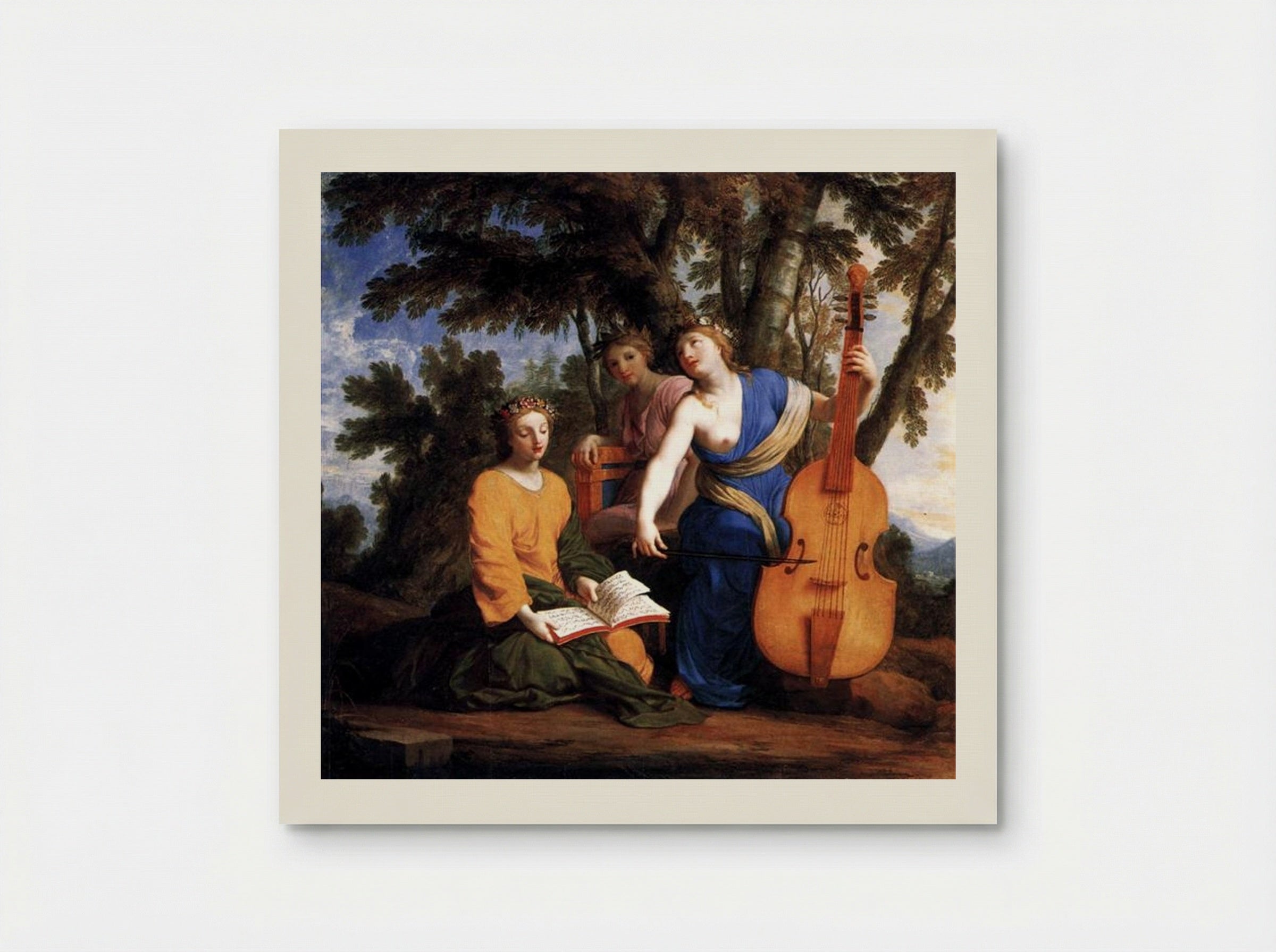 Melpomene, Erato and Polyhymnia - Eustache Le Sueur - Poster
