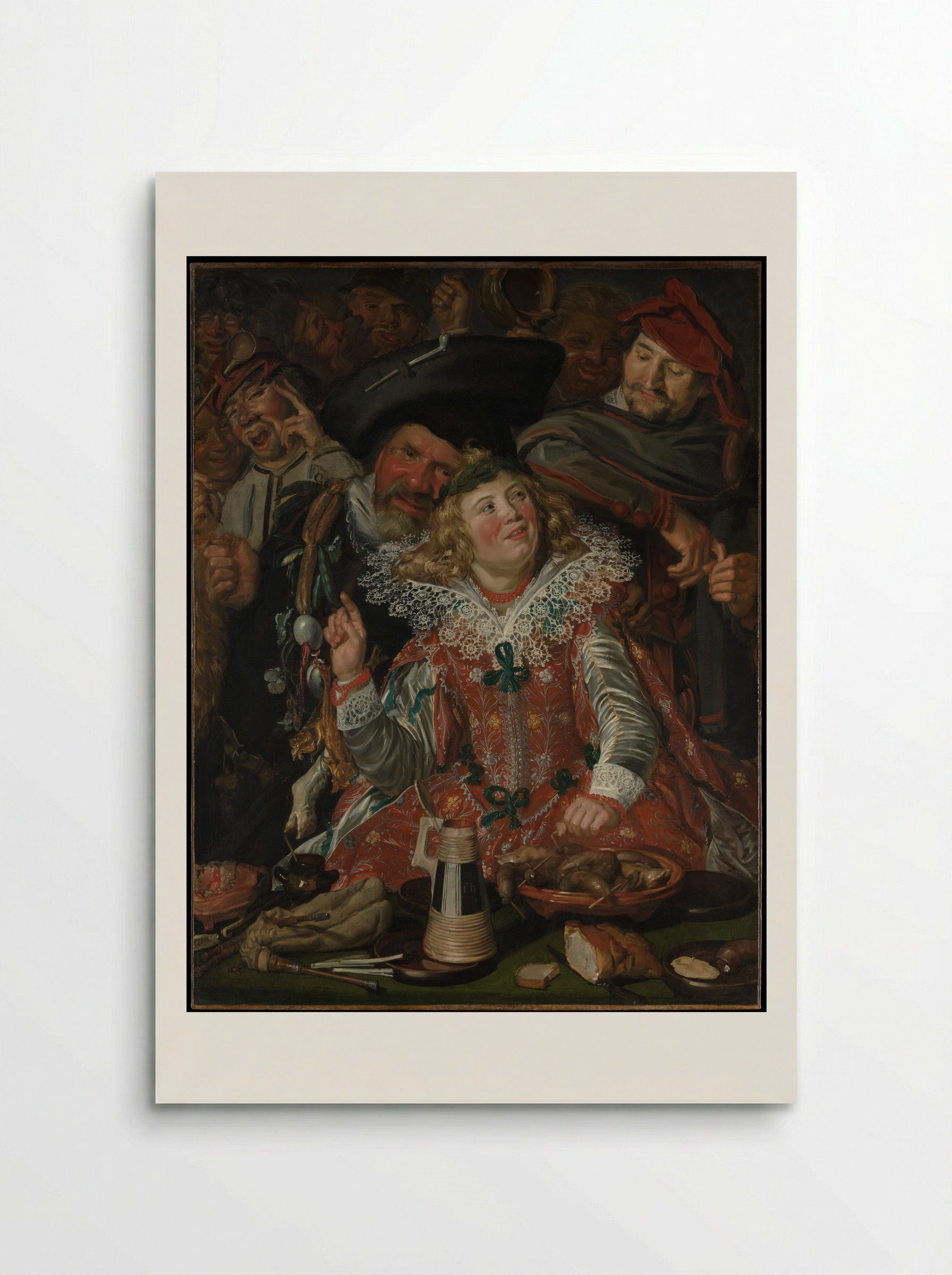 Merrymakers at Shrovetide - Frans Hals - Poster