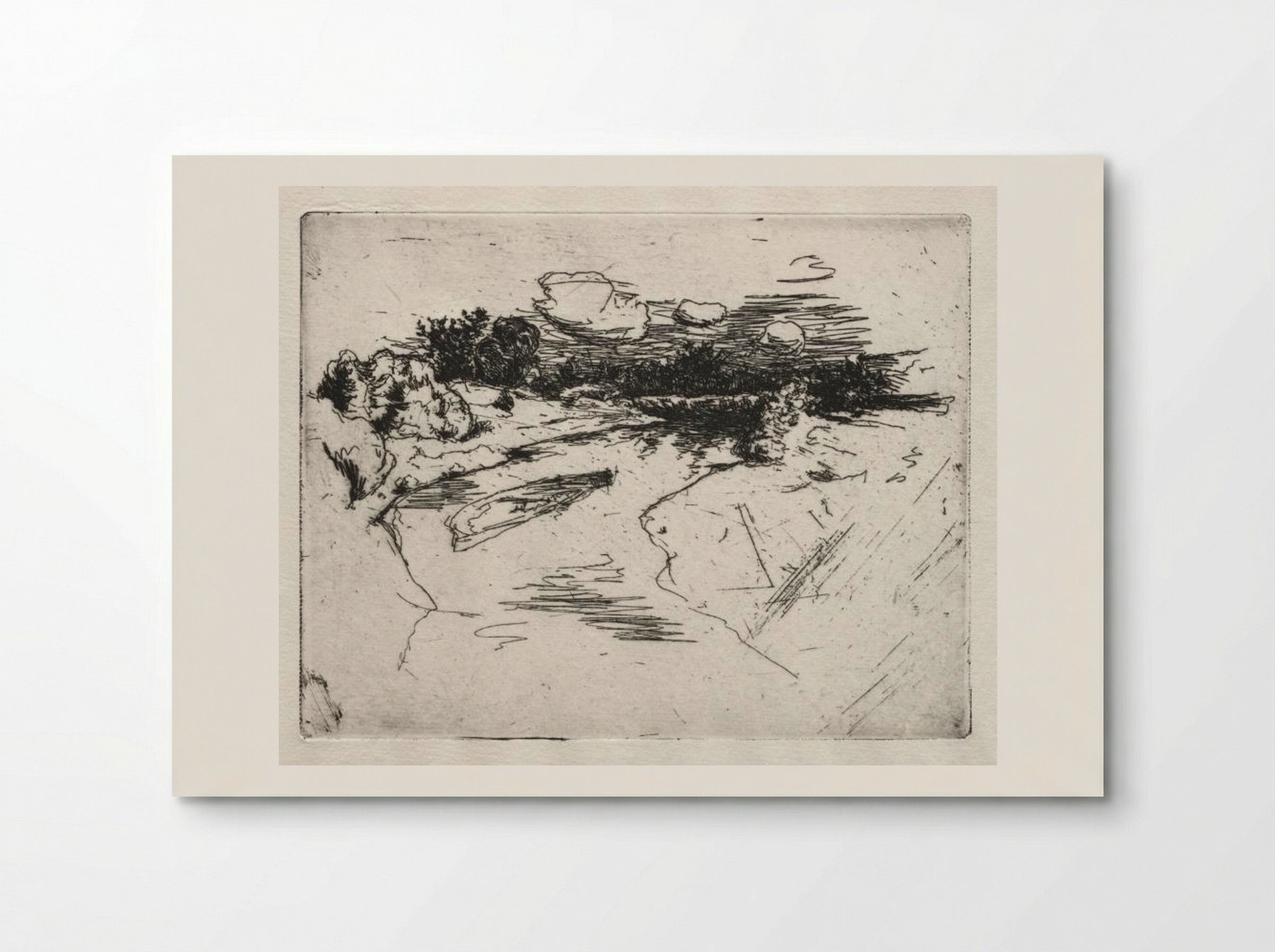 Miami River, near Cincinnati, Ohio - John Henry Twachtman - Poster